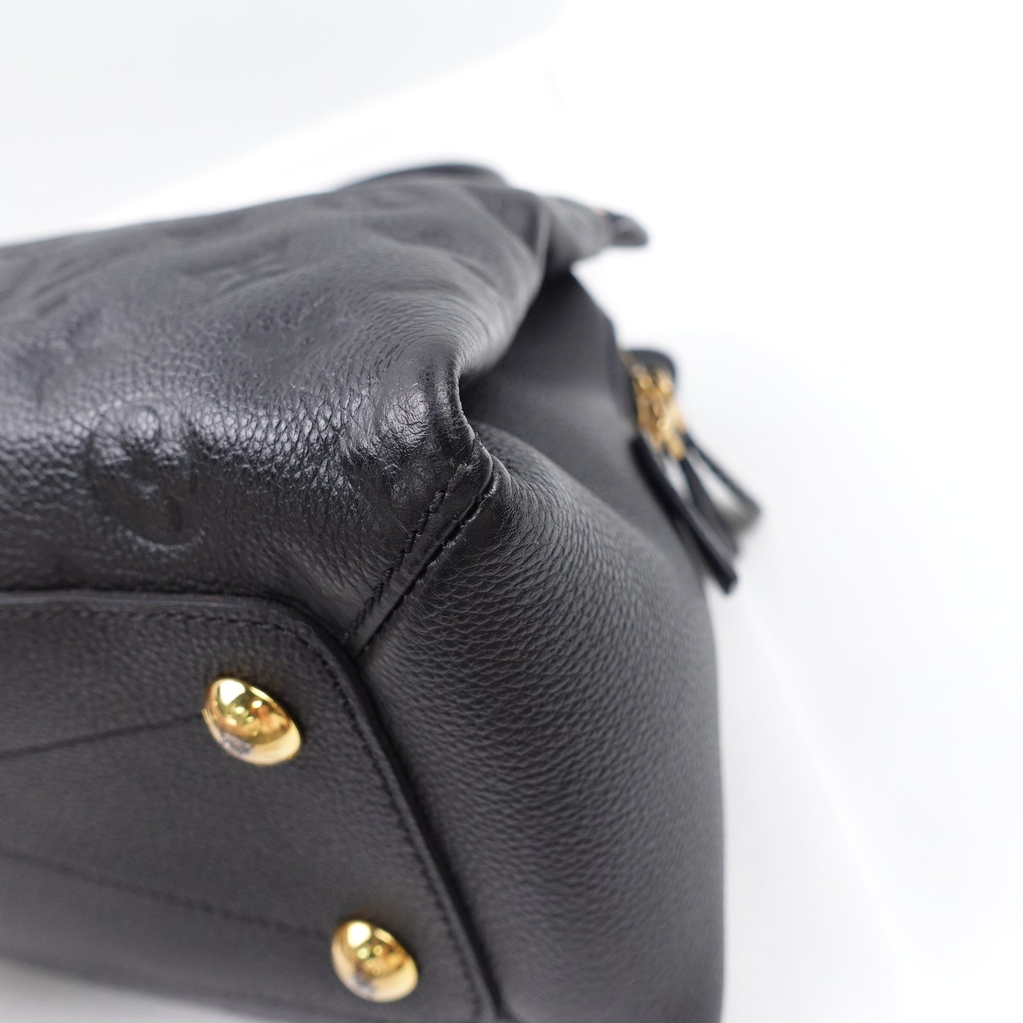 Pre-owned Louis Vuitton Vosges MM Black Calfskin Shoulder Bag