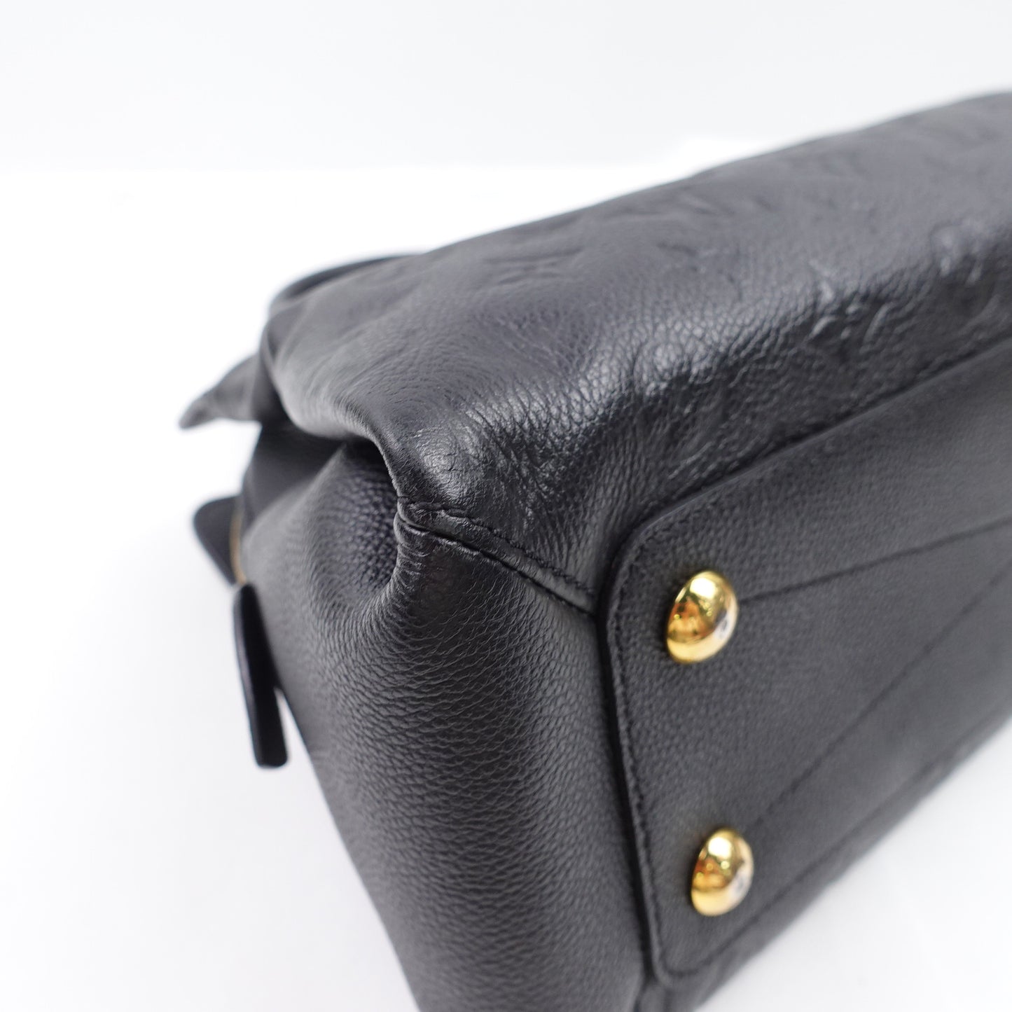 Pre-owned Louis Vuitton Vosges MM Black Calfskin Shoulder Bag
