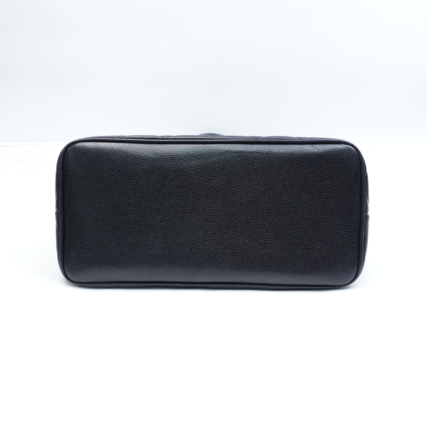 Pre-owned Chanel Hilton Black Calfskin Tote Bag