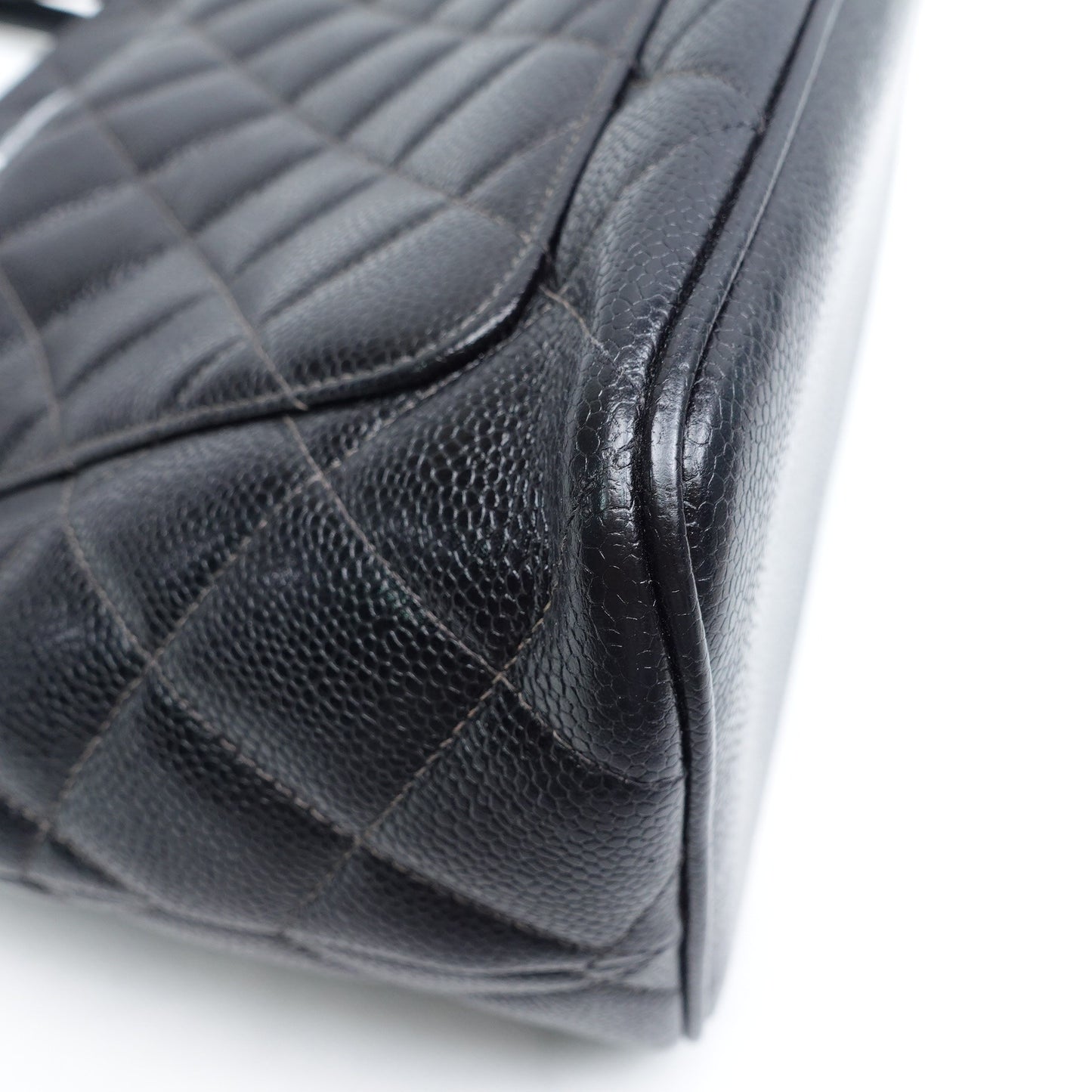 Pre-owned Chanel Hilton Black Calfskin Tote Bag