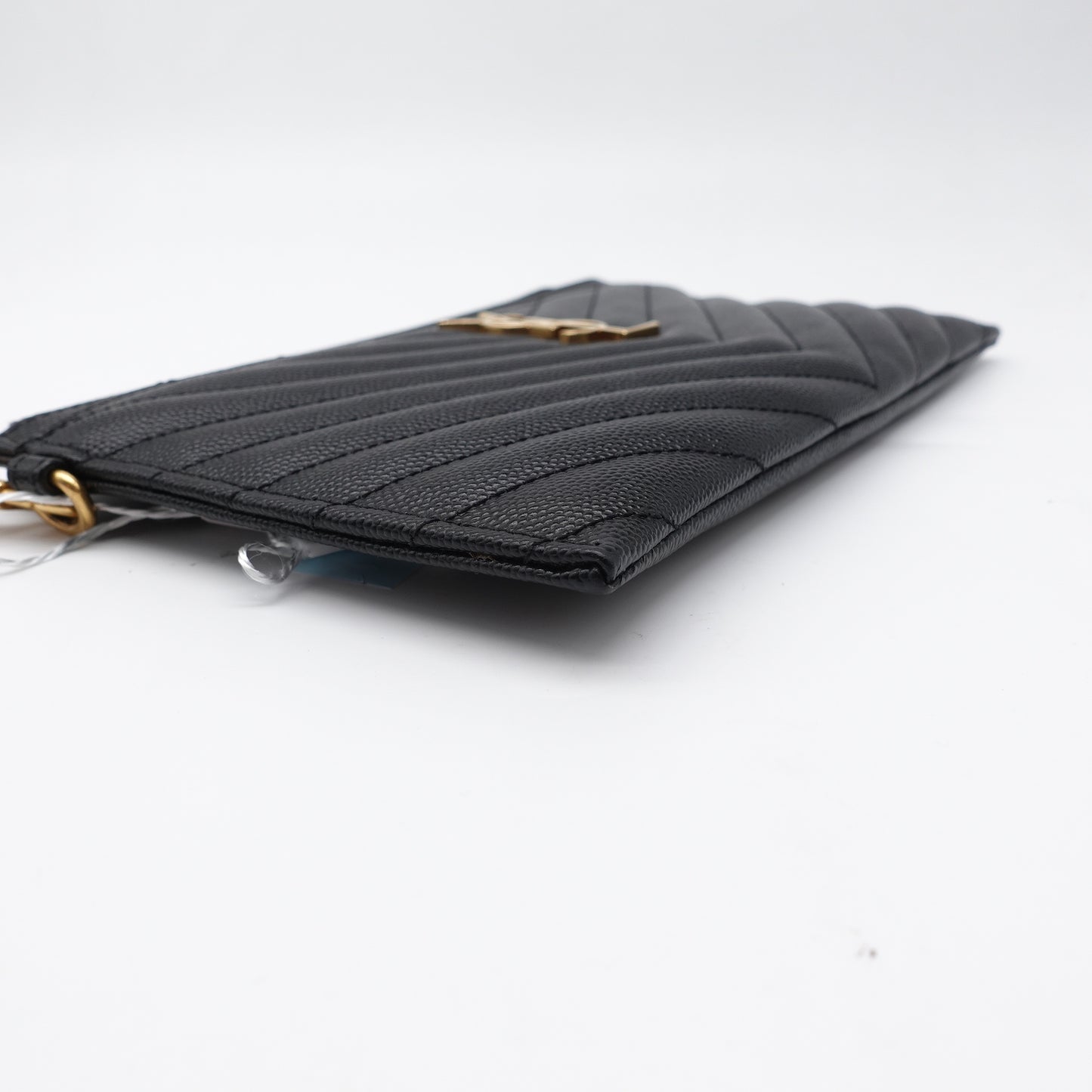 Pre-Owned Saint Laurent Le Monogram Me Black Calfskin Clutch