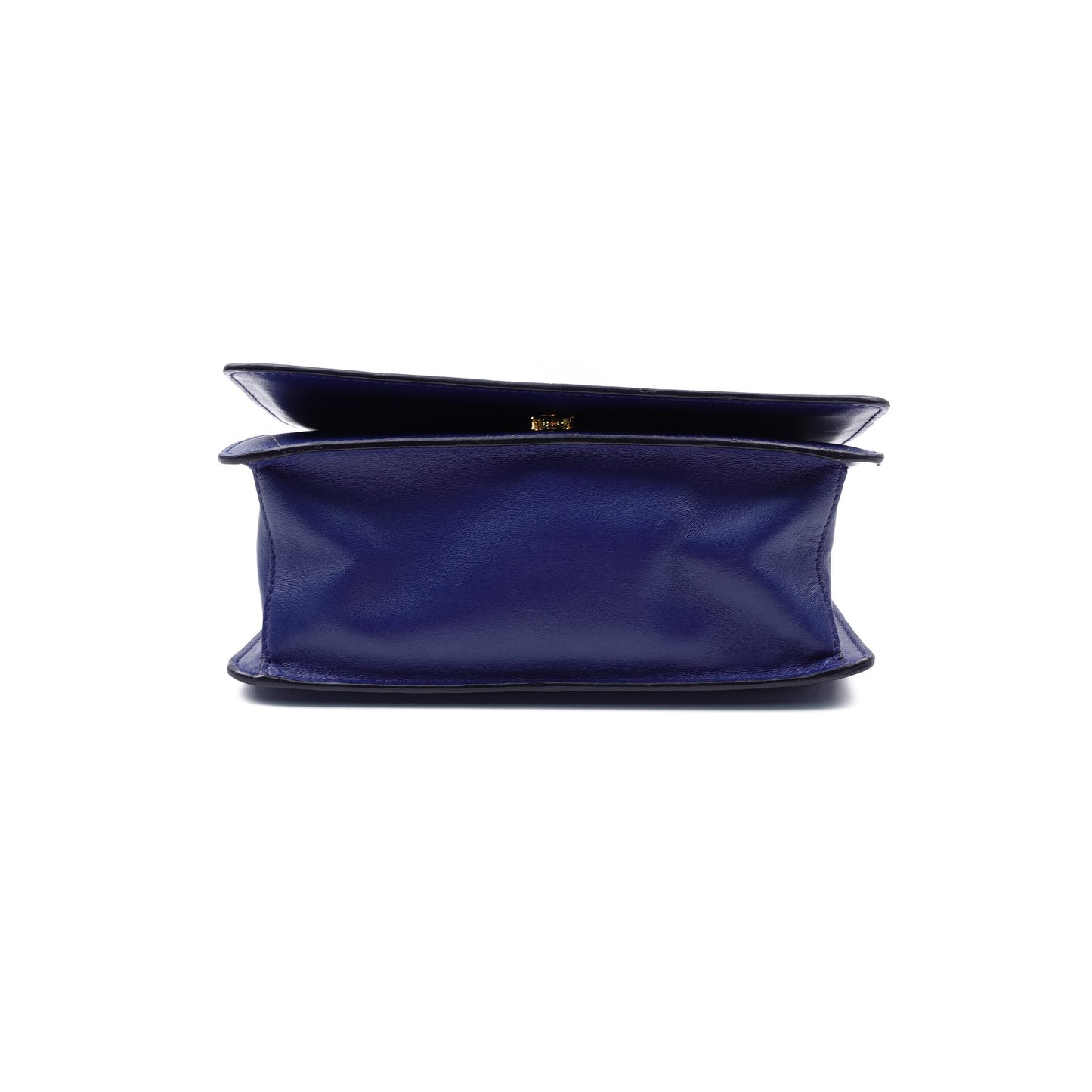 Pre-owned Prada Blue  Saffiano Leather Shoulder Bag
