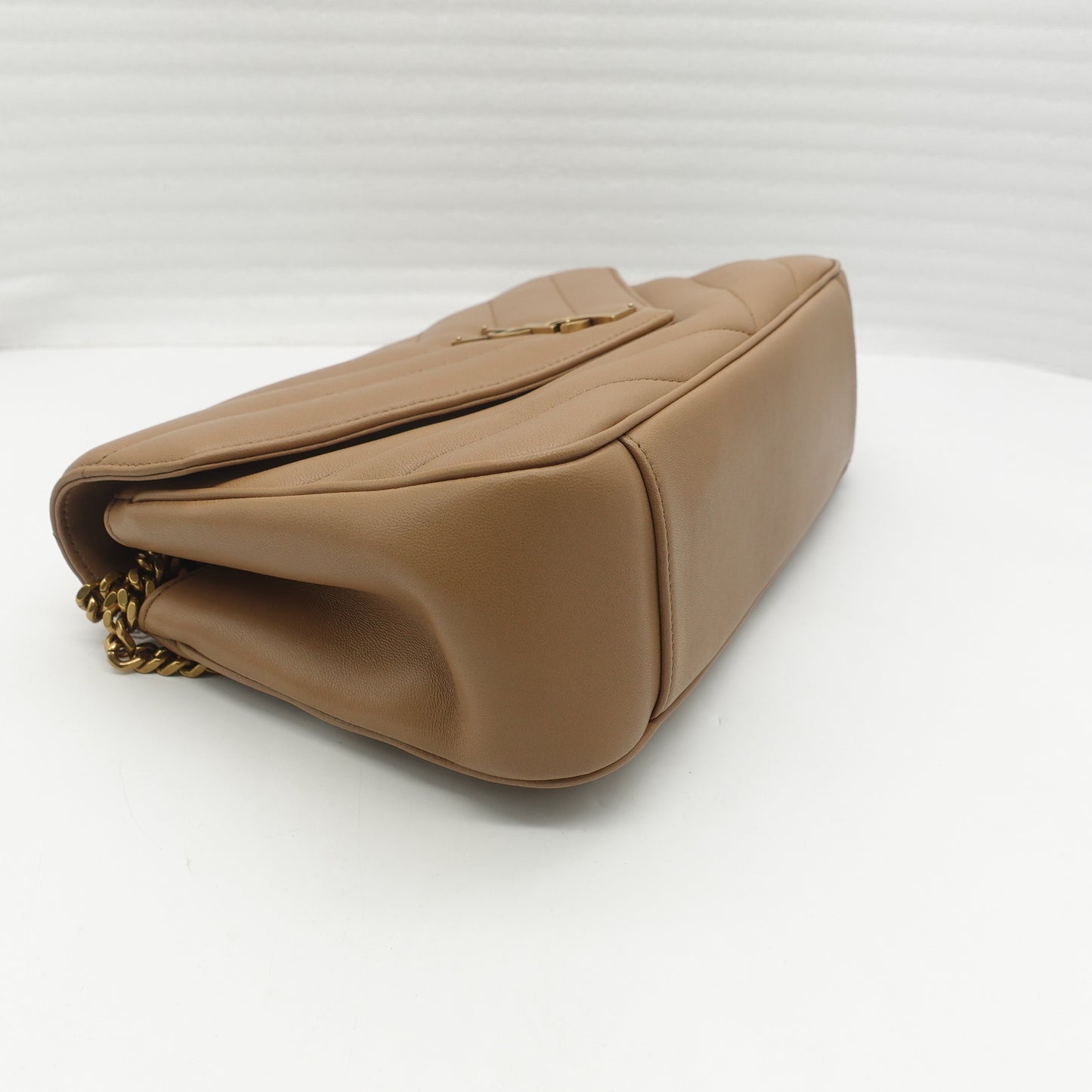 Saint Laurent LouLou Khaki Lambskin Shoulder Bag