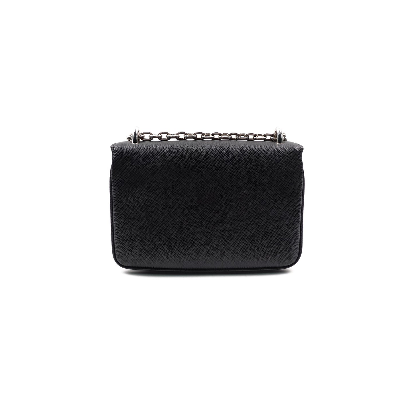 Pre-owned Prada Black Calfskin Shoulder Bag