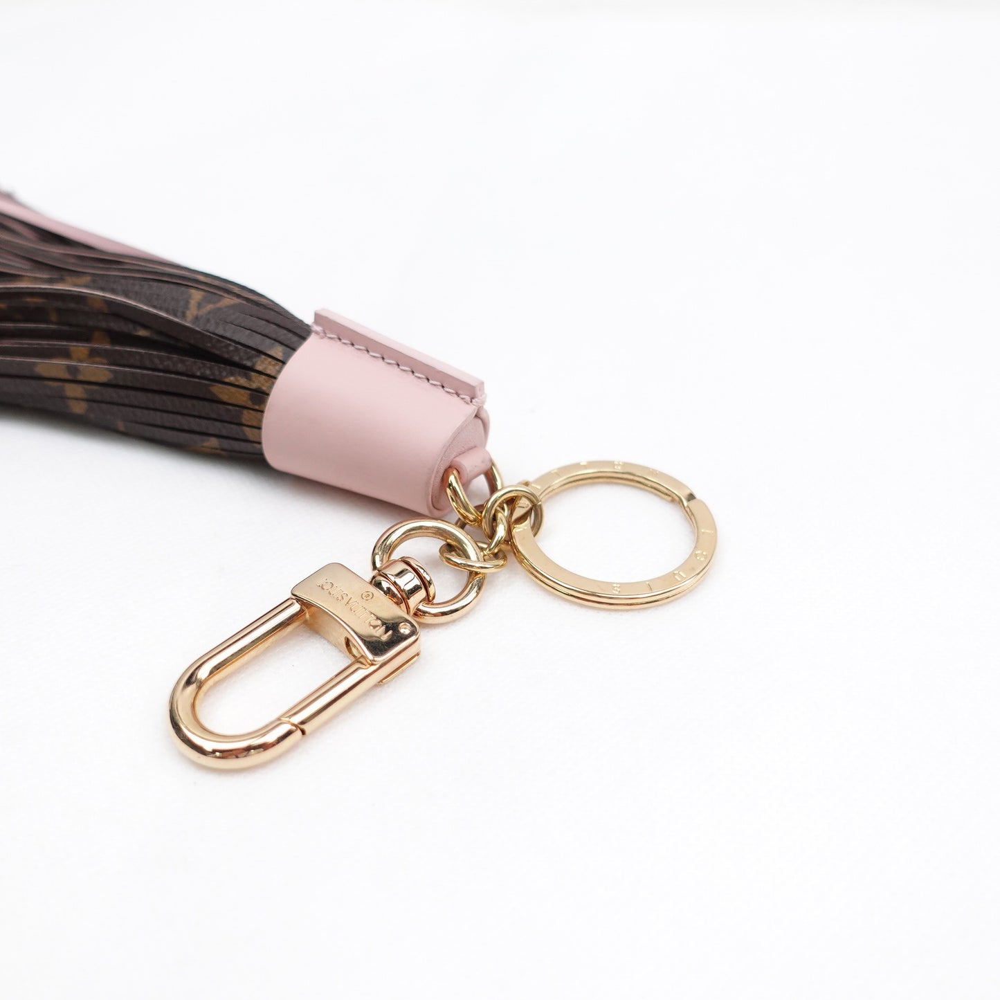 Pre-owned Louis Vuitton Monogram&Pink Coated Canvas Bag Charm