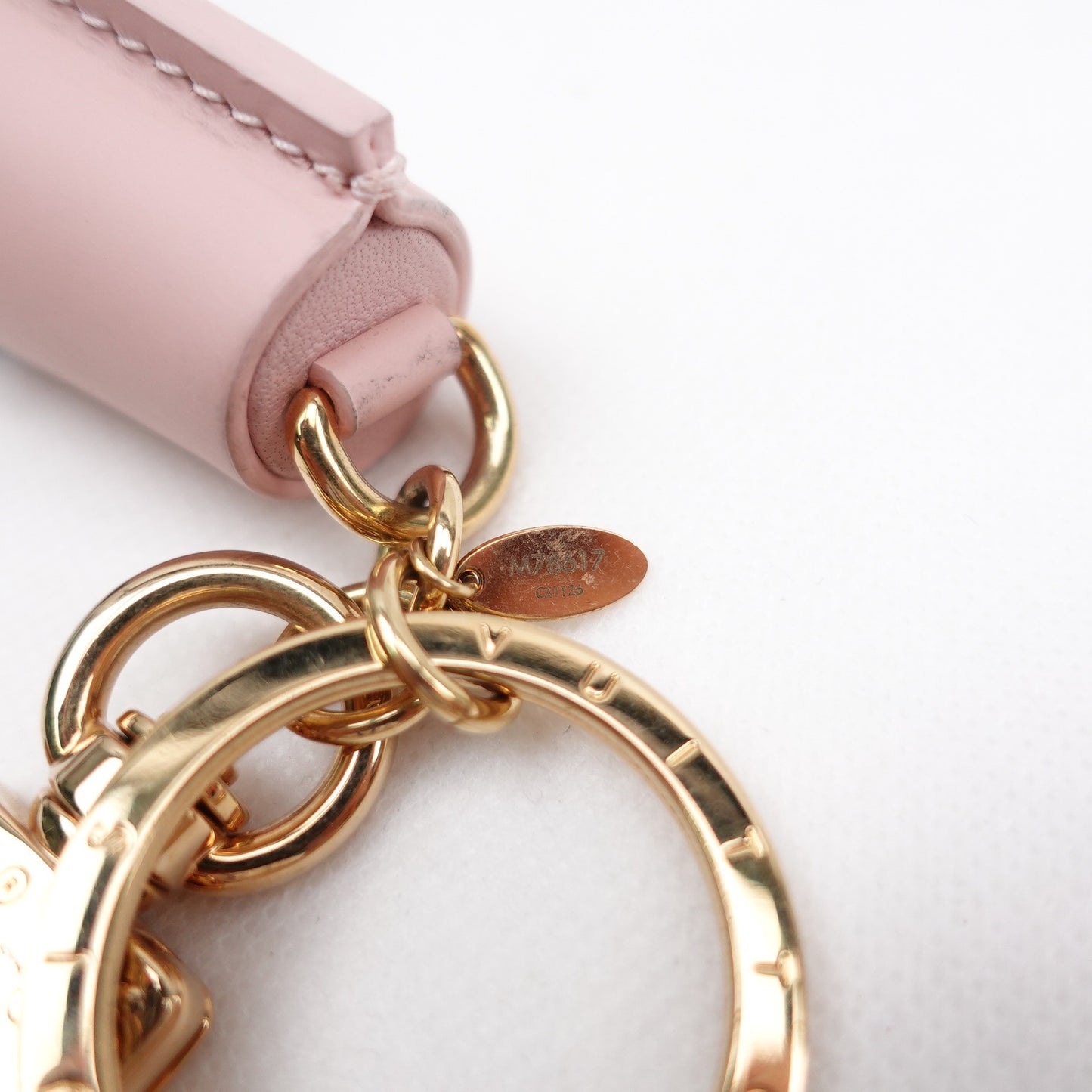 Pre-owned Louis Vuitton Monogram&Pink Coated Canvas Bag Charm