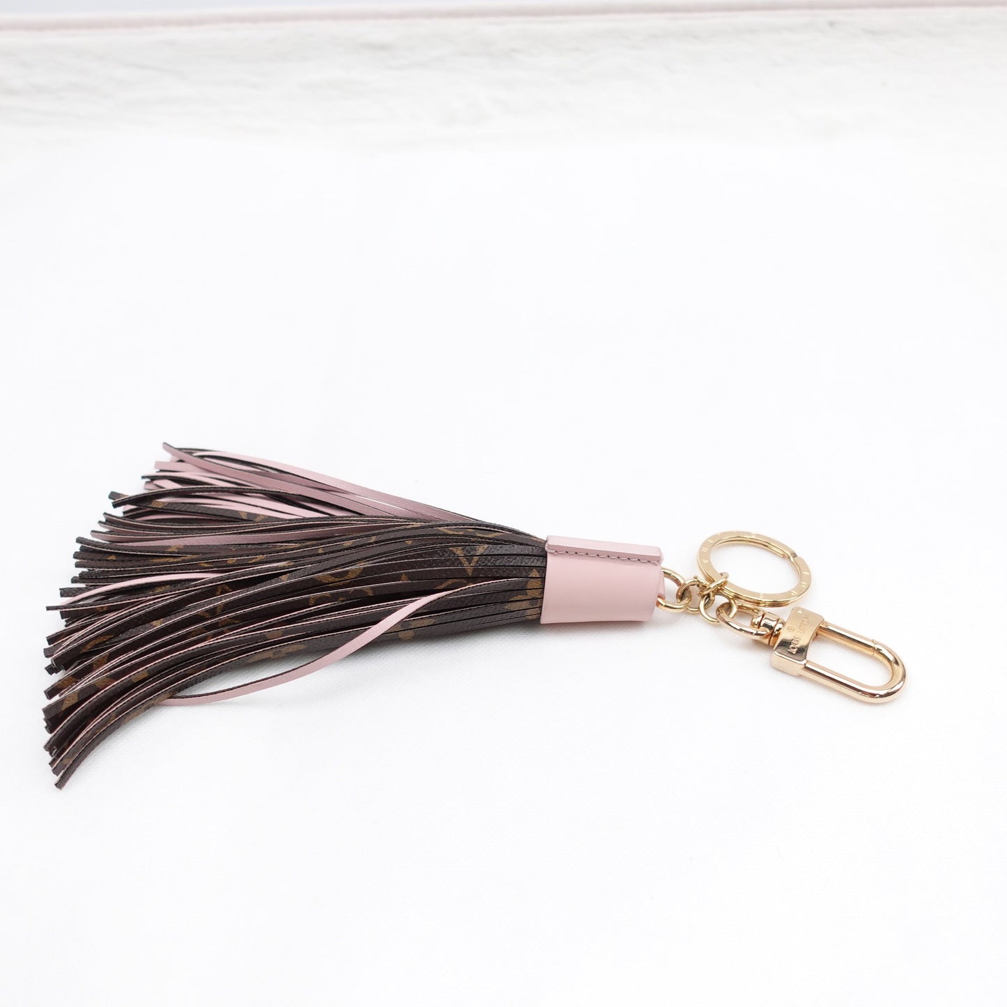 Pre-owned Louis Vuitton Monogram&Pink Coated Canvas Bag Charm