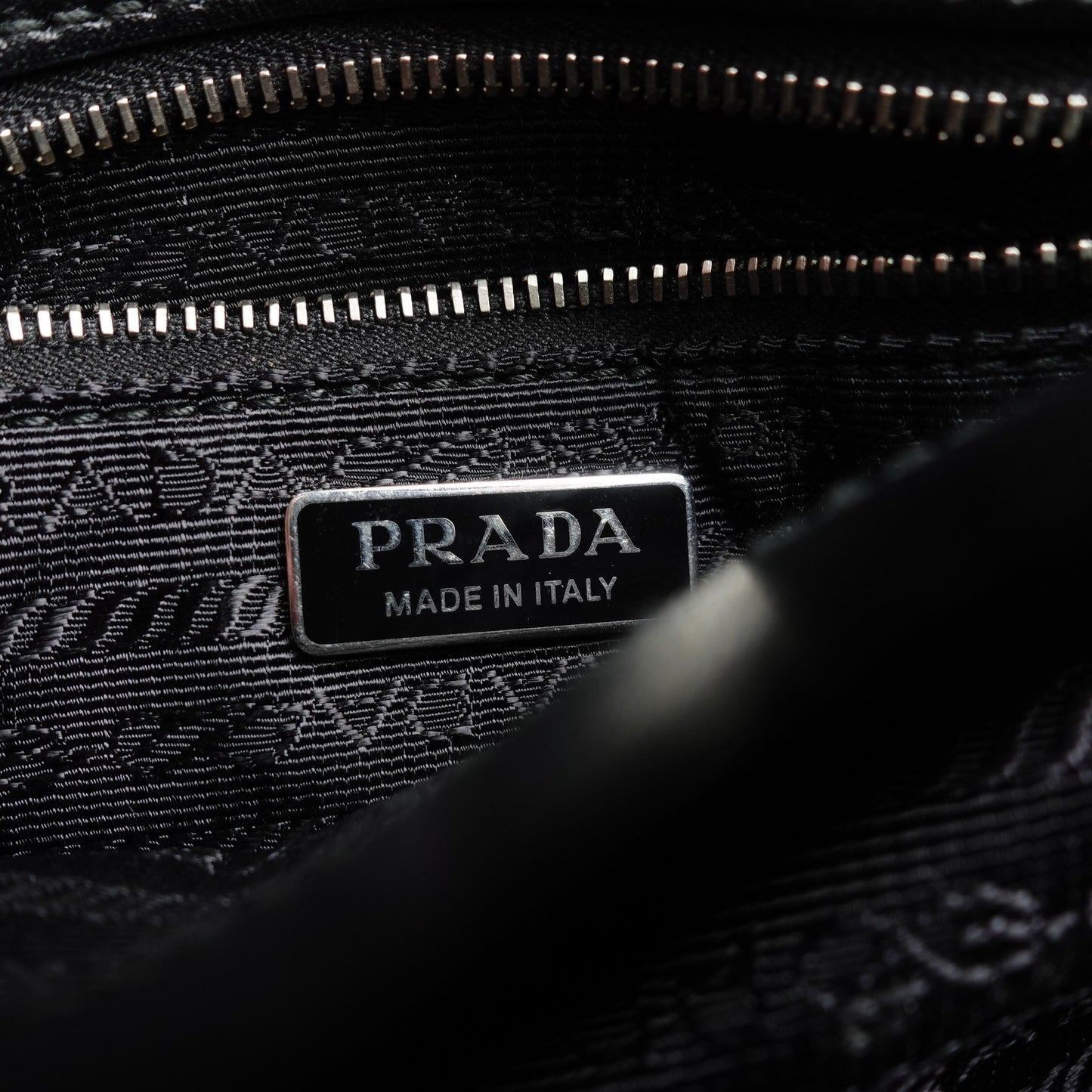 Pre-owned Prada Black Calfskin Shoulder Bag