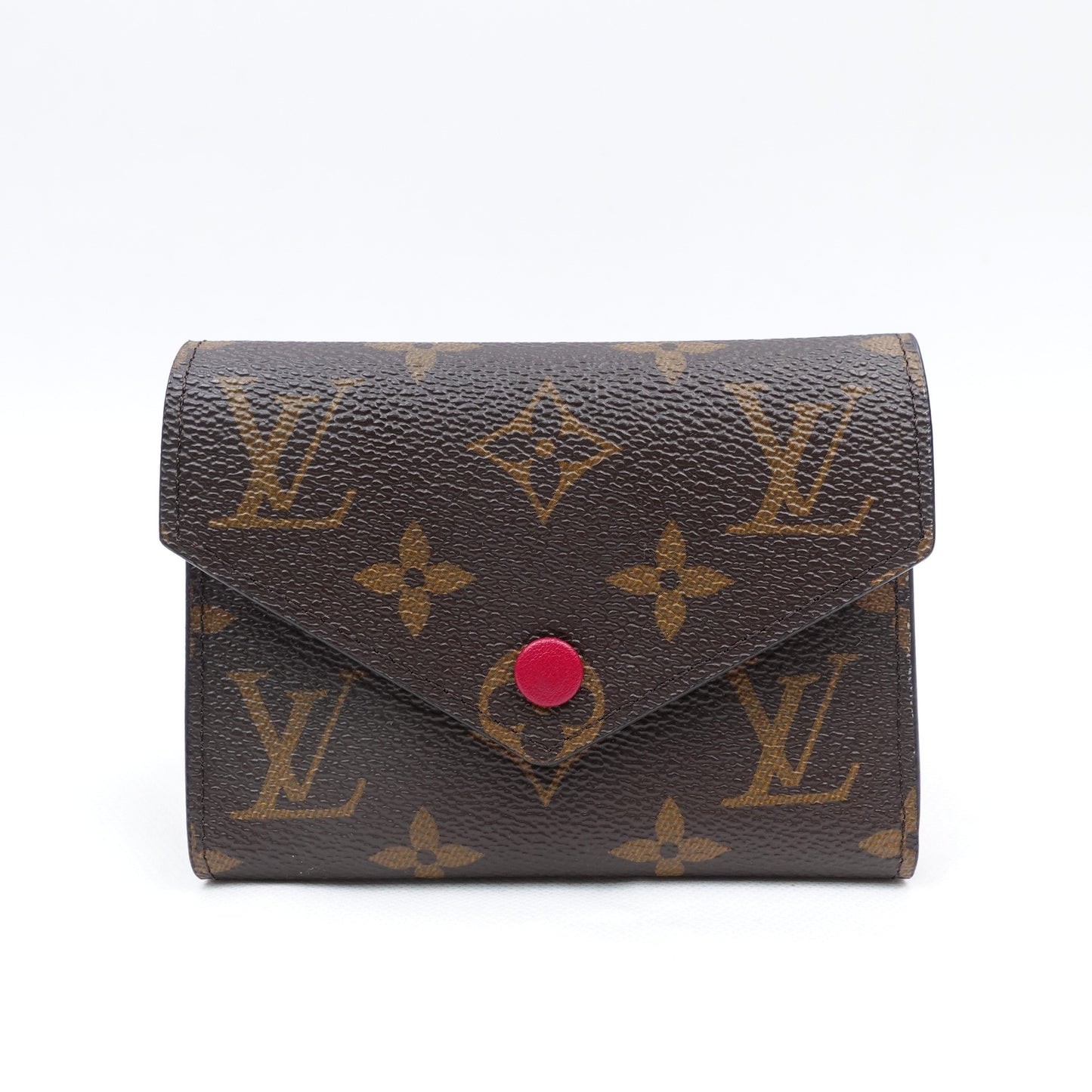 Pre-owned Louis Vuitton Victorine Monogram Coated Canvas Short Wallet