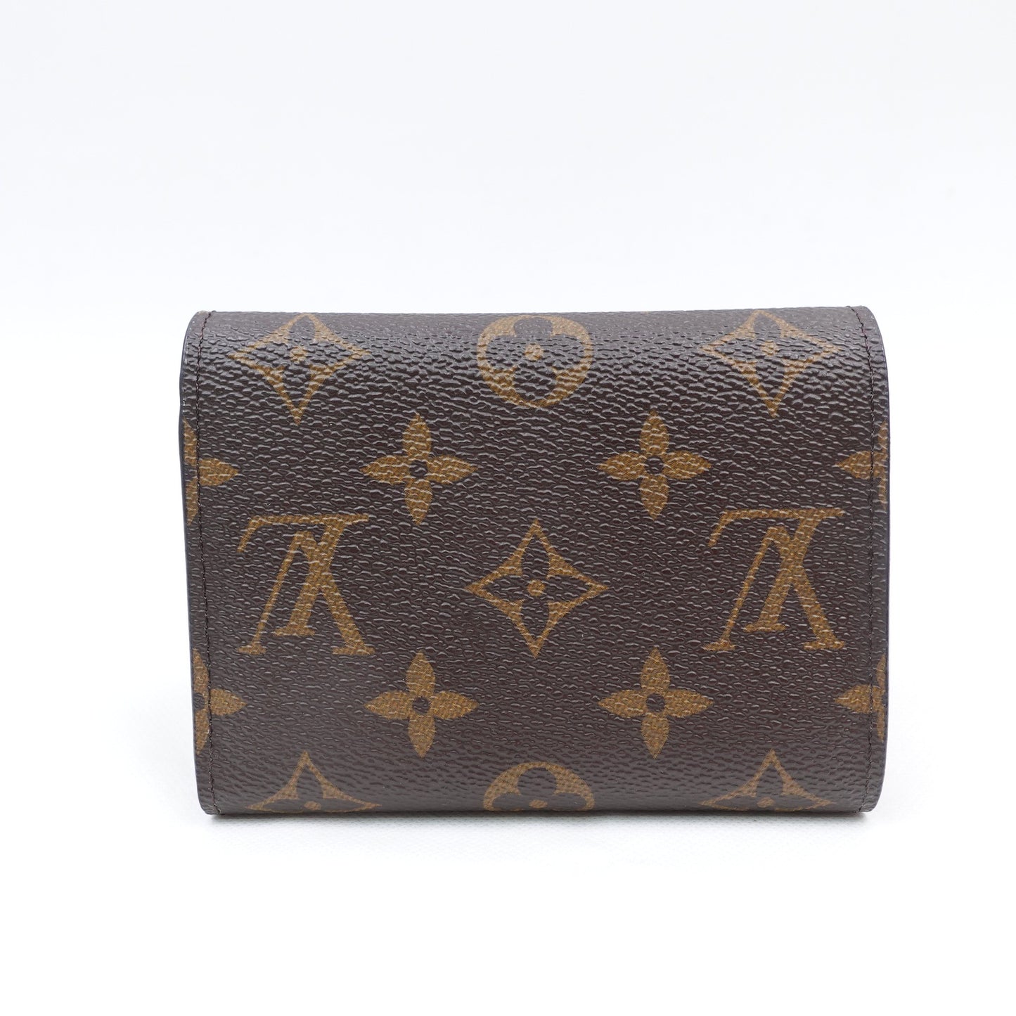 Pre-owned Louis Vuitton Victorine Monogram Coated Canvas Short Wallet