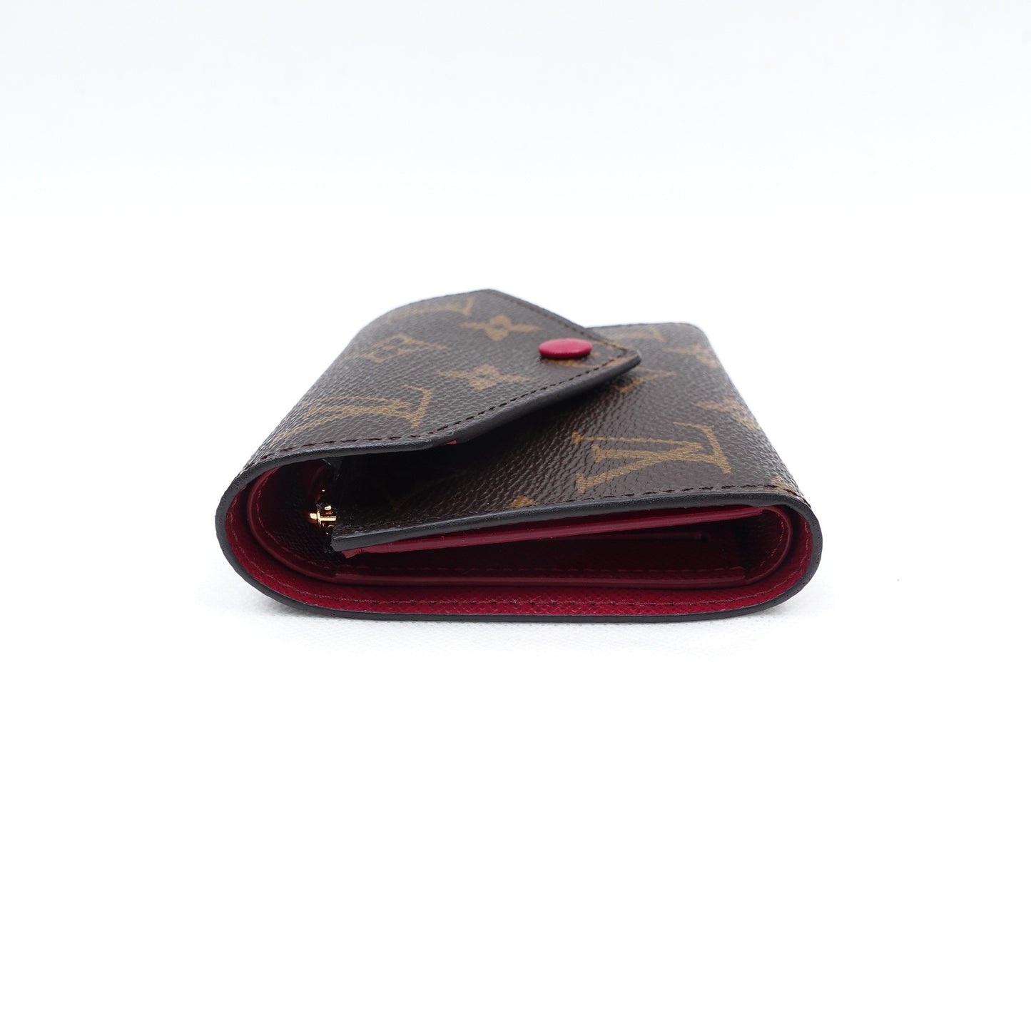 Pre-owned Louis Vuitton Victorine Monogram Coated Canvas Short Wallet