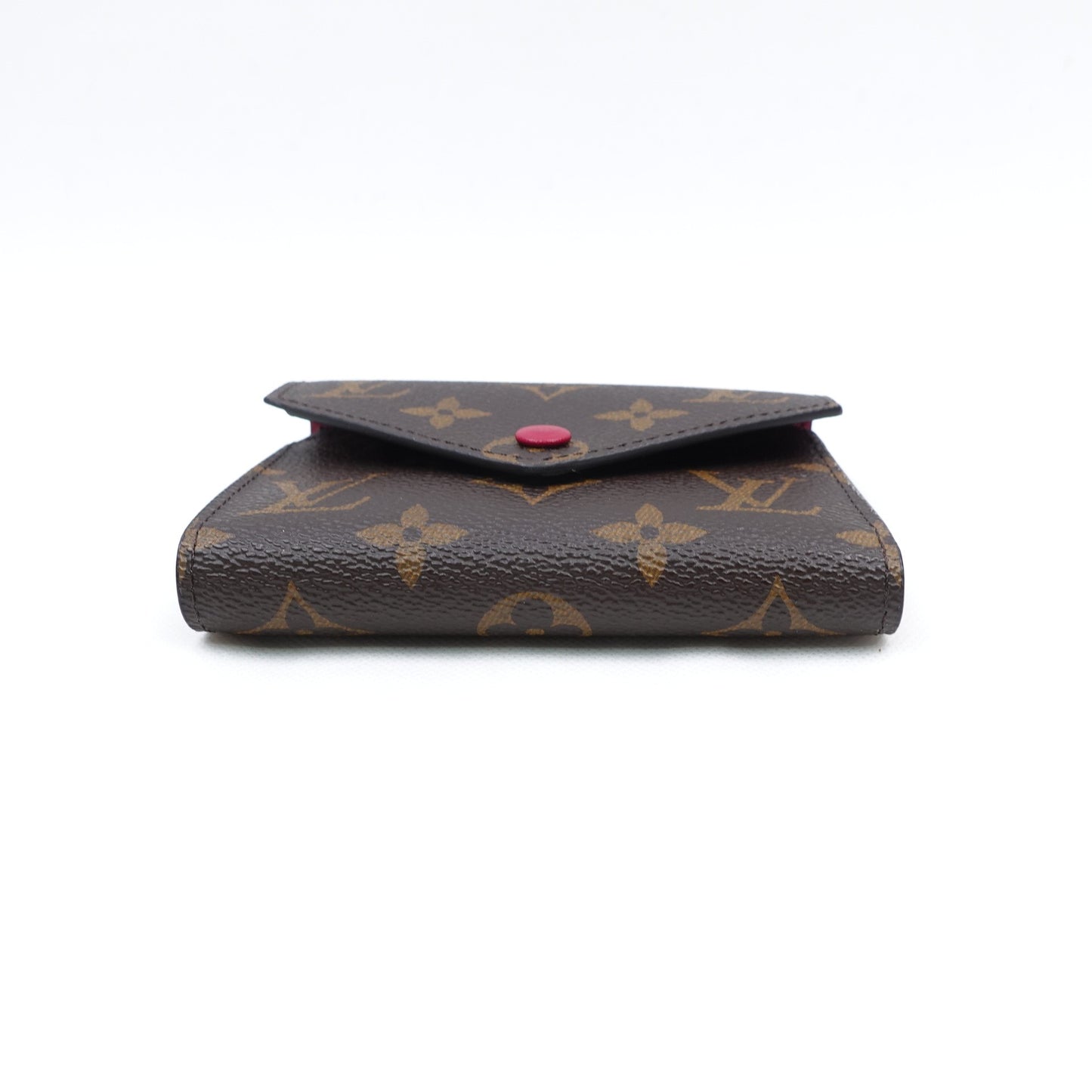 Pre-owned Louis Vuitton Victorine Monogram Coated Canvas Short Wallet