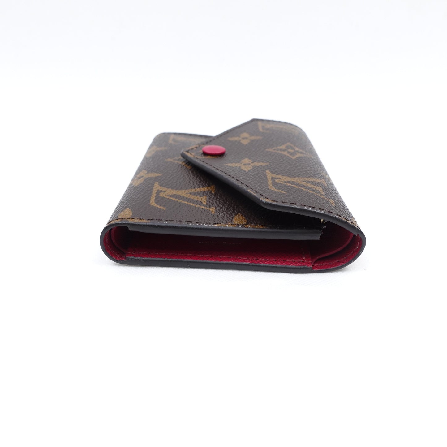 Pre-owned Louis Vuitton Victorine Monogram Coated Canvas Short Wallet