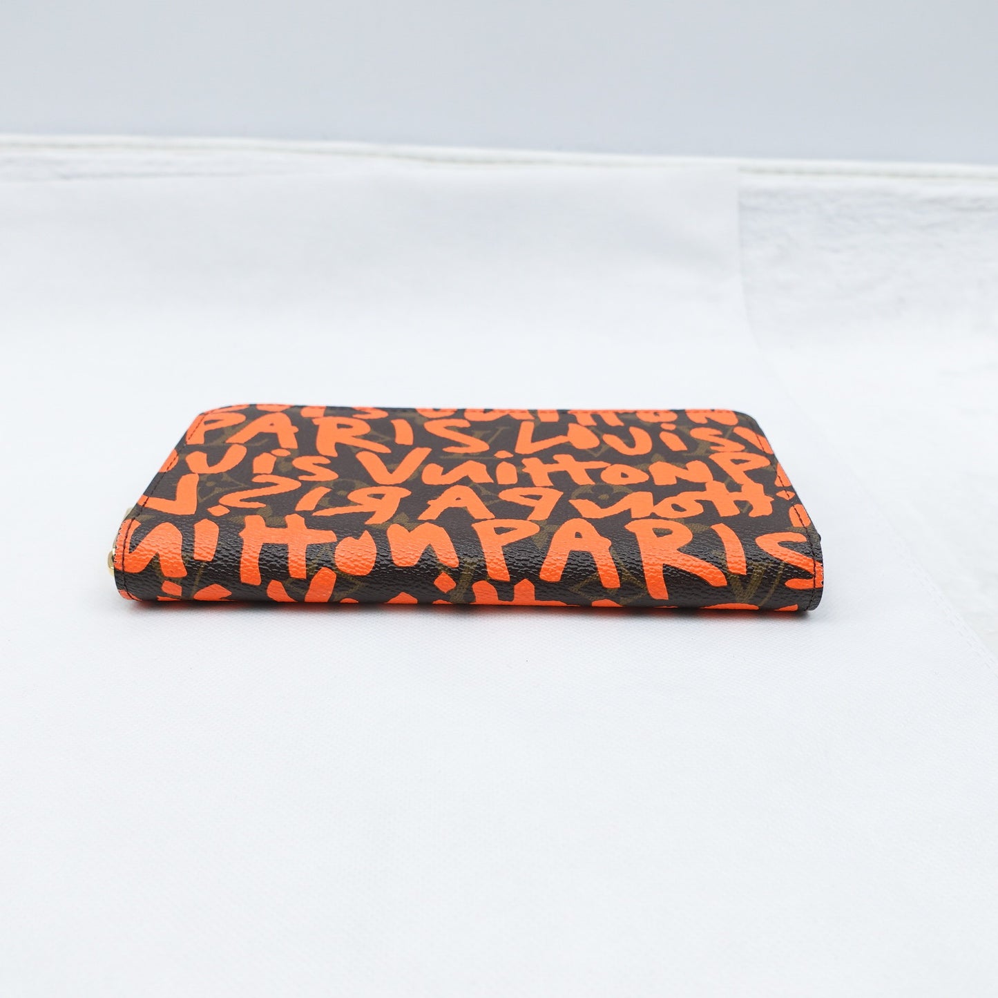 Pre-owned Louis Vuitton Zippy Orange&Monogram Coated Canvas Wallet T10311775