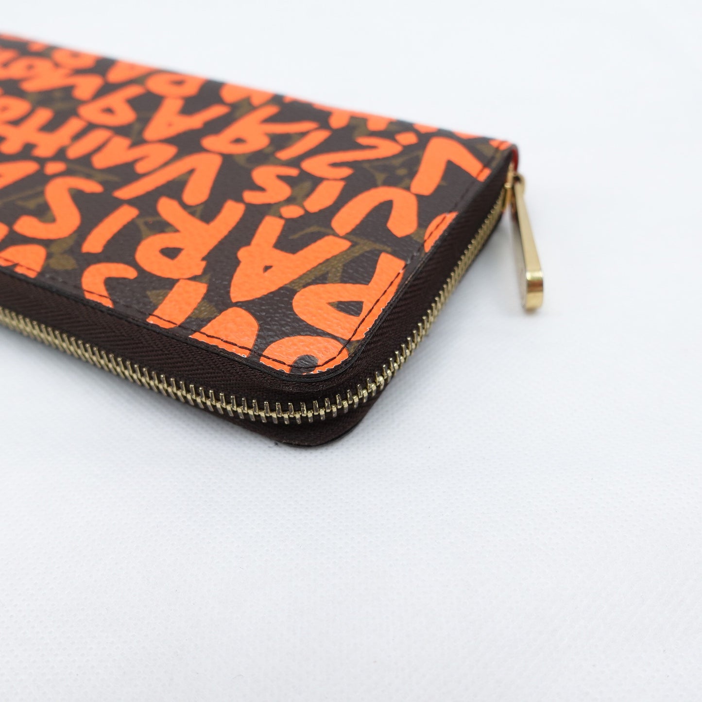 Pre-owned Louis Vuitton Zippy Orange&Monogram Coated Canvas Wallet T10311775