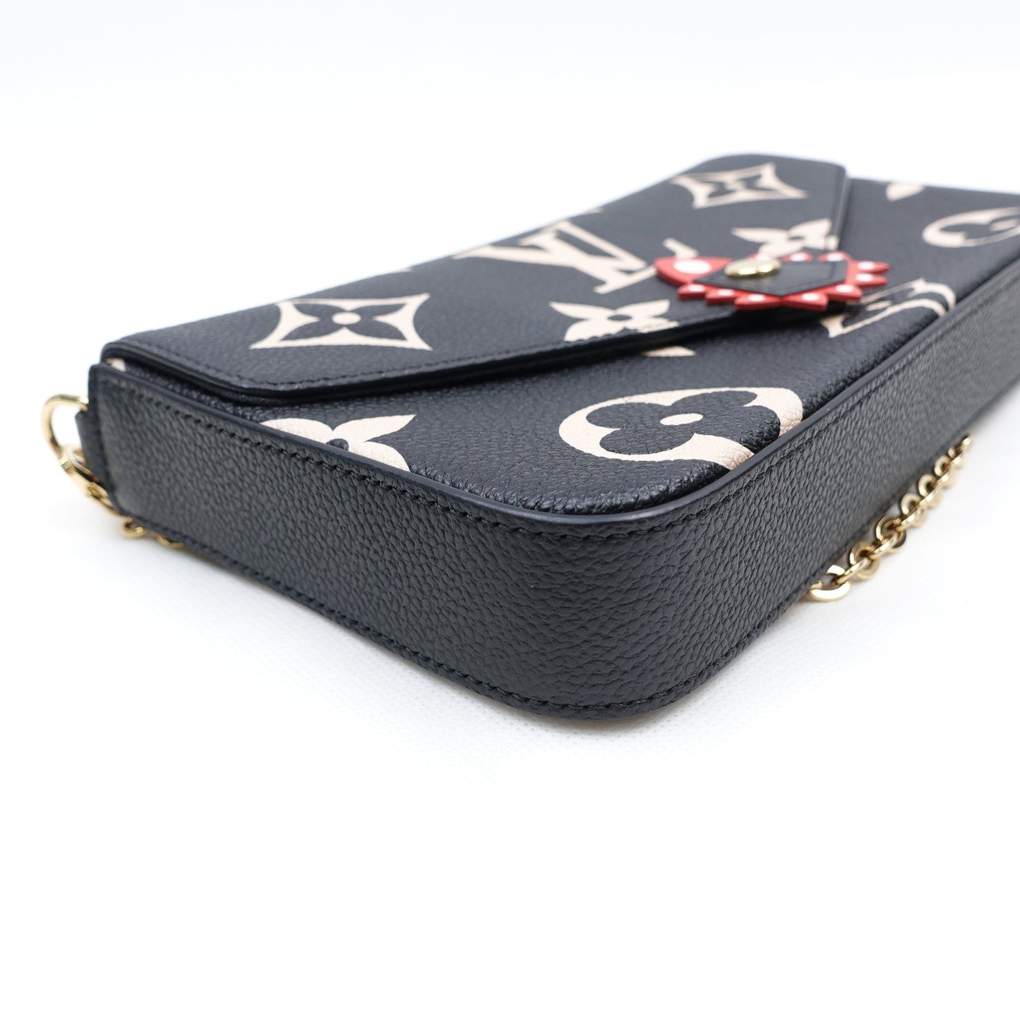 Pre-owned Louis Vuitton Felicie Monogram Calfskin Shoulder Bag