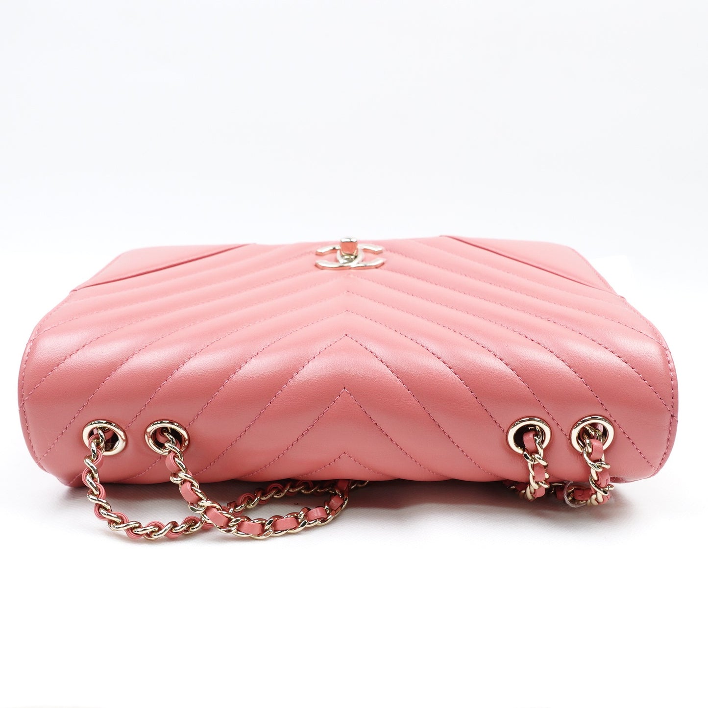 Pre-owned Chanel Pink Calfskin Shoulder Bag