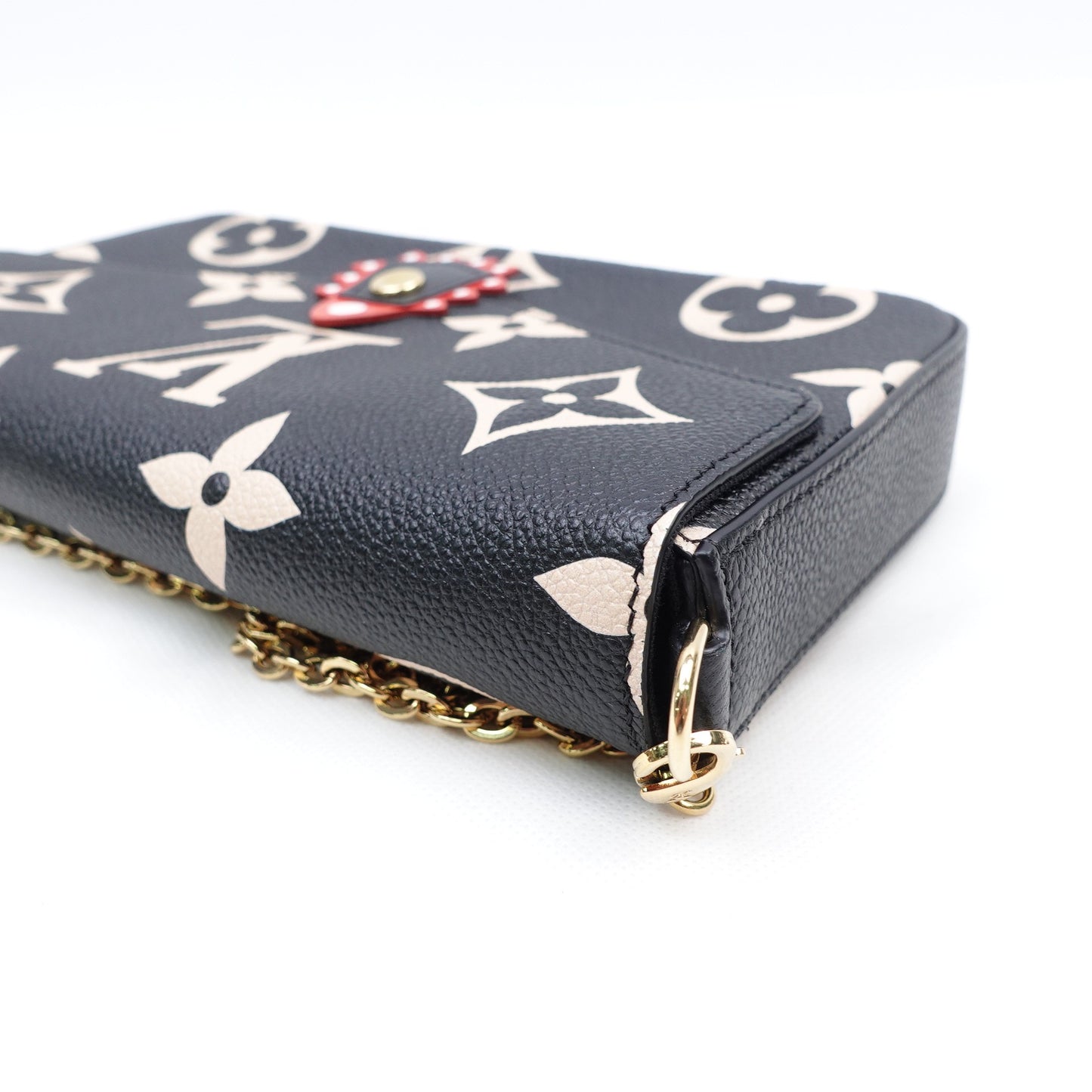 Pre-owned Louis Vuitton Felicie Monogram Calfskin Shoulder Bag