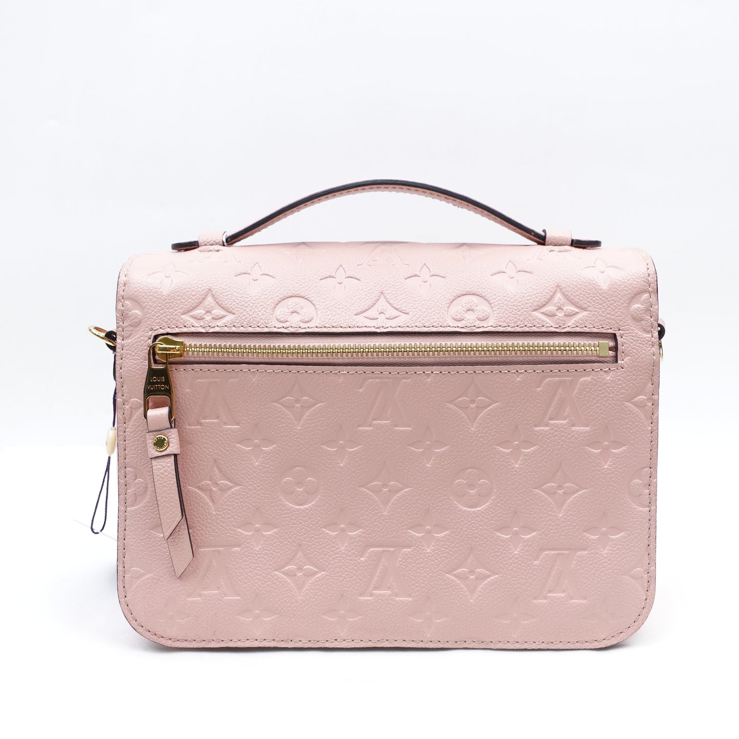 Pre-Owned Louos Vuitton Pochette Metis Pink Calfskin Shoulder Bag
