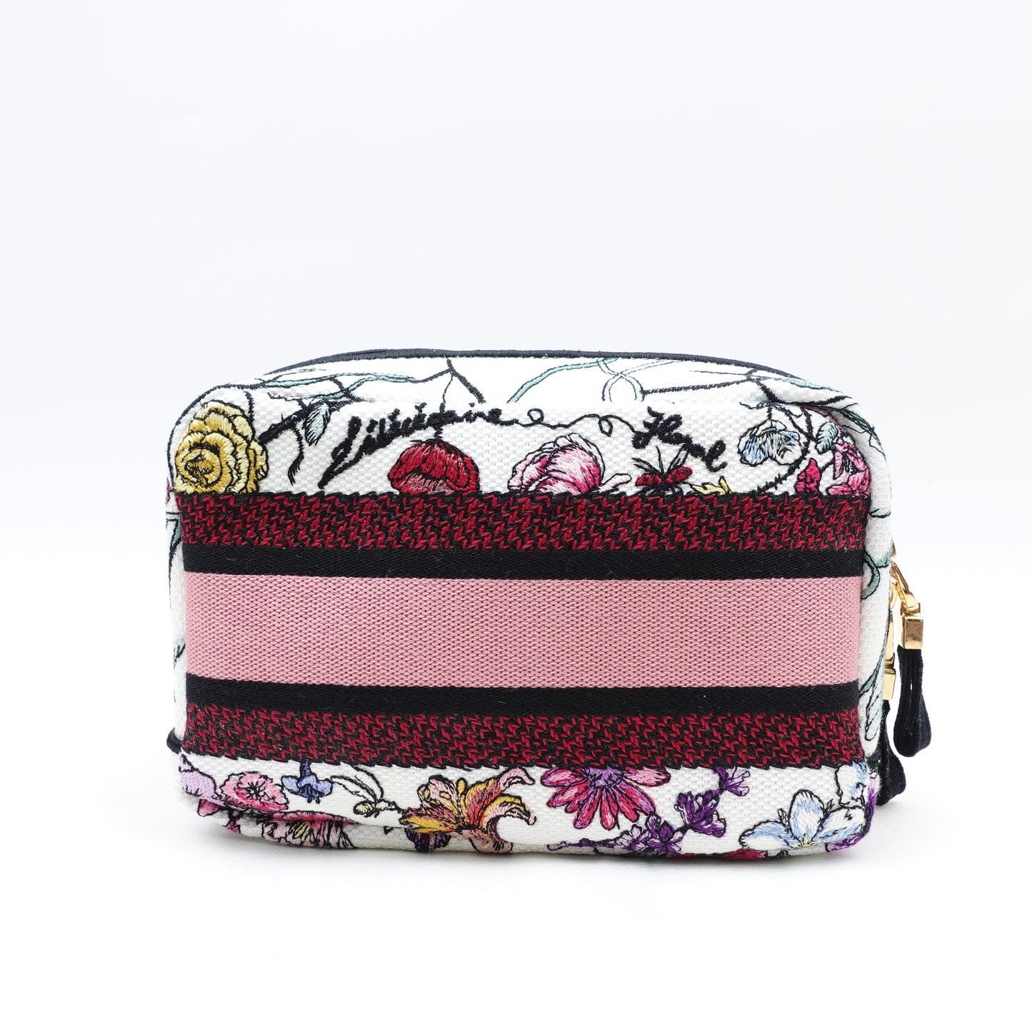 Pre-owned Dior Floral Canvas Clutch