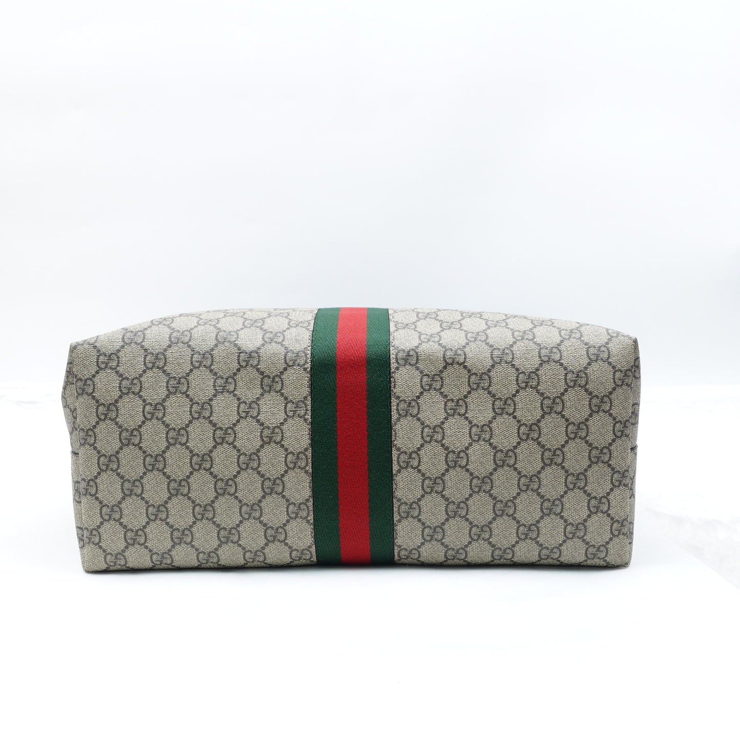 Pre-owned Gucci Ophidia GG Monogram Brown Coated Canvas Tote Bag