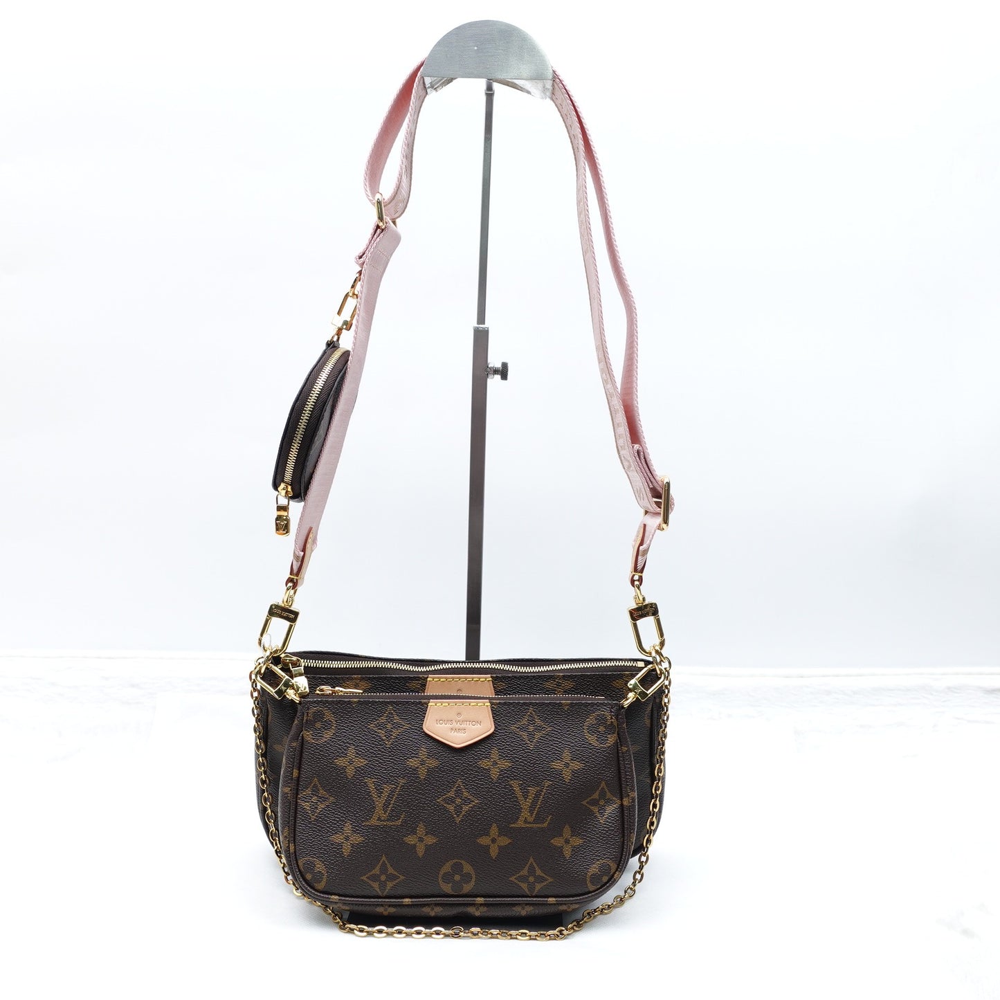 Pre-owned Louis Vuitton Multi Pochette Accessories Monogram Coated Canvas Shoulder Bag T10312620