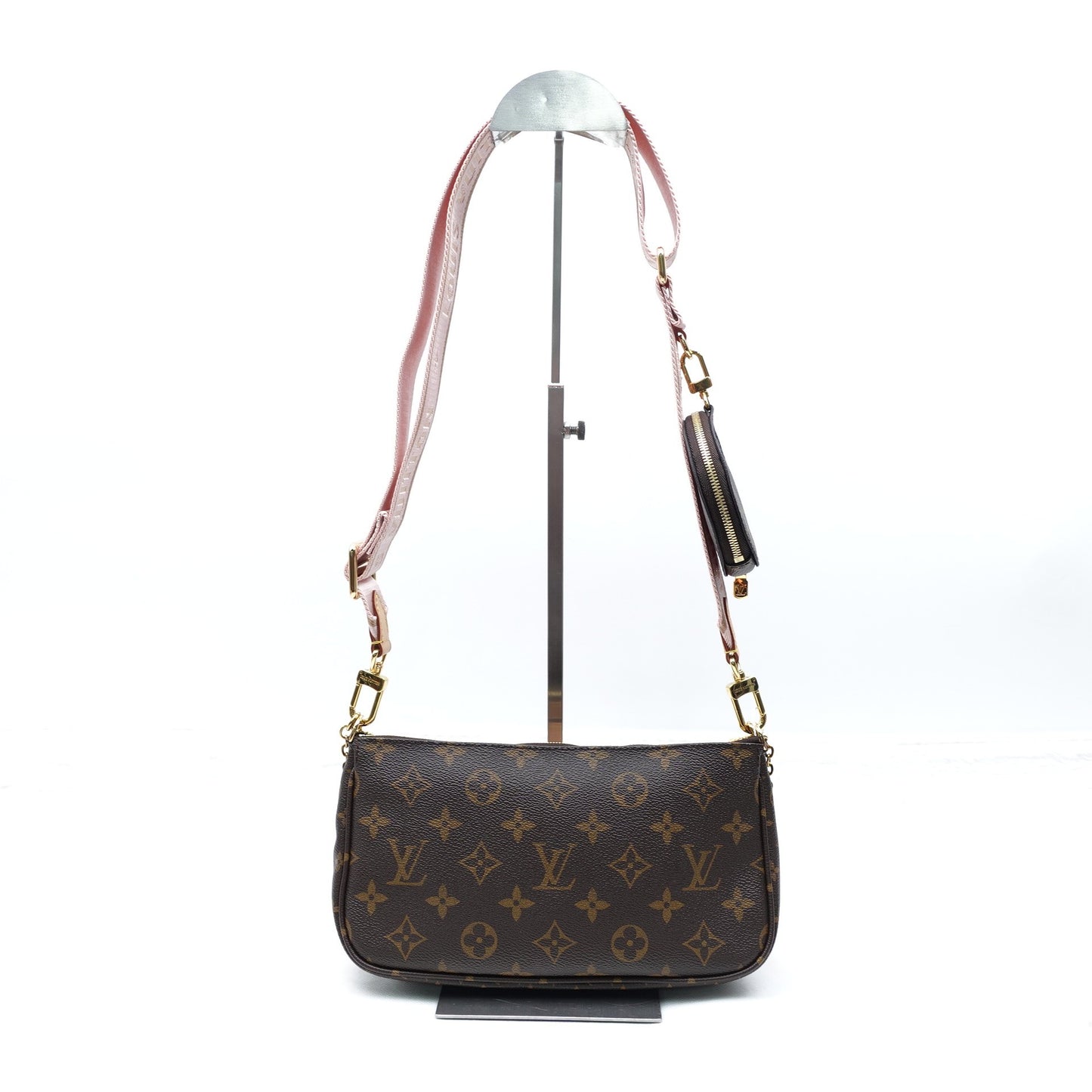 Pre-owned Louis Vuitton Multi Pochette Accessories Monogram Coated Canvas Shoulder Bag T10312620