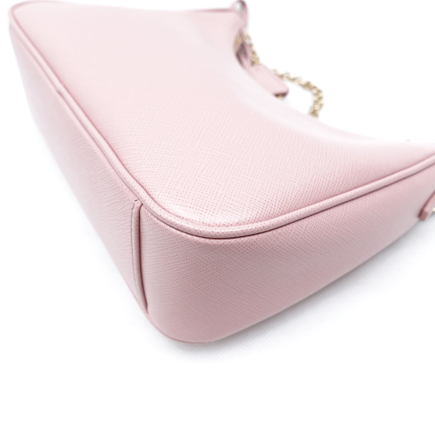 Prada Re-Edition Pink Saffinao Leather Shoulder Bag