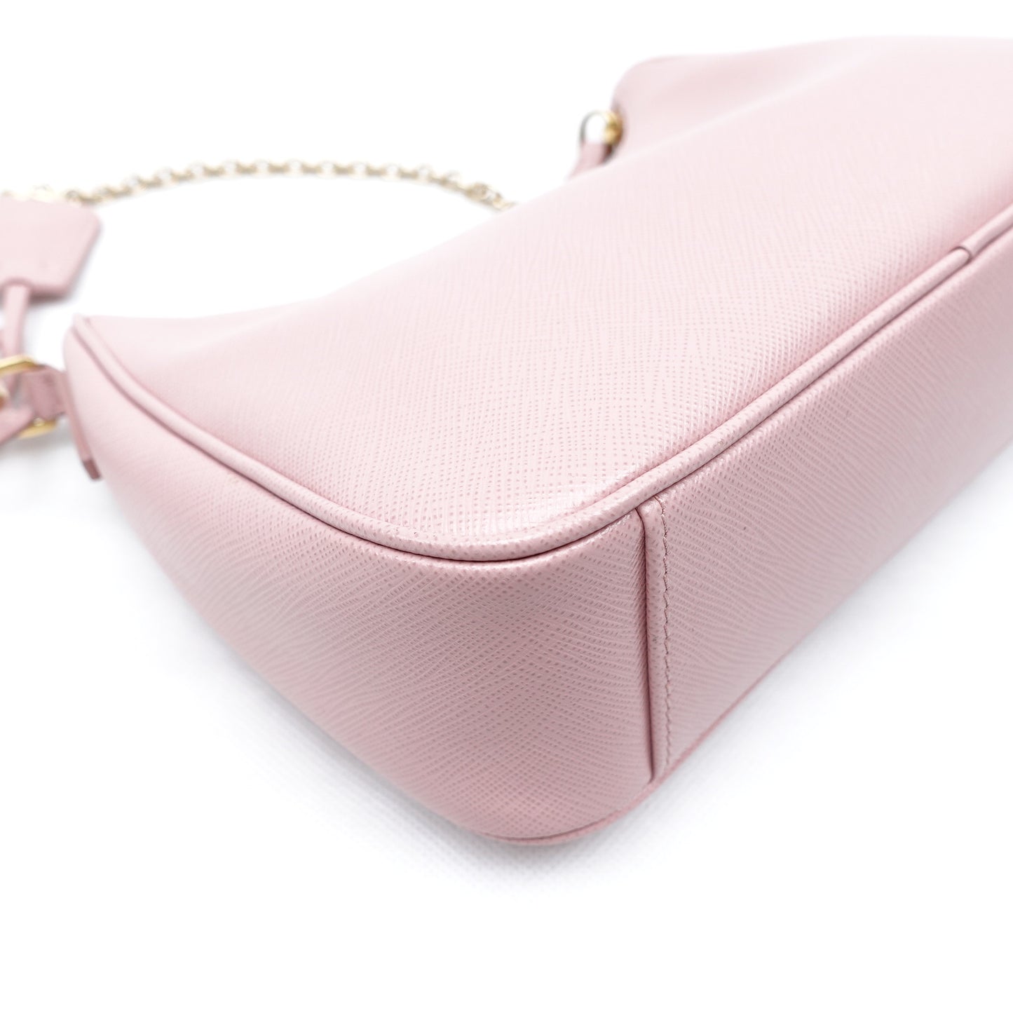 Prada Re-Edition Pink Saffinao Leather Shoulder Bag