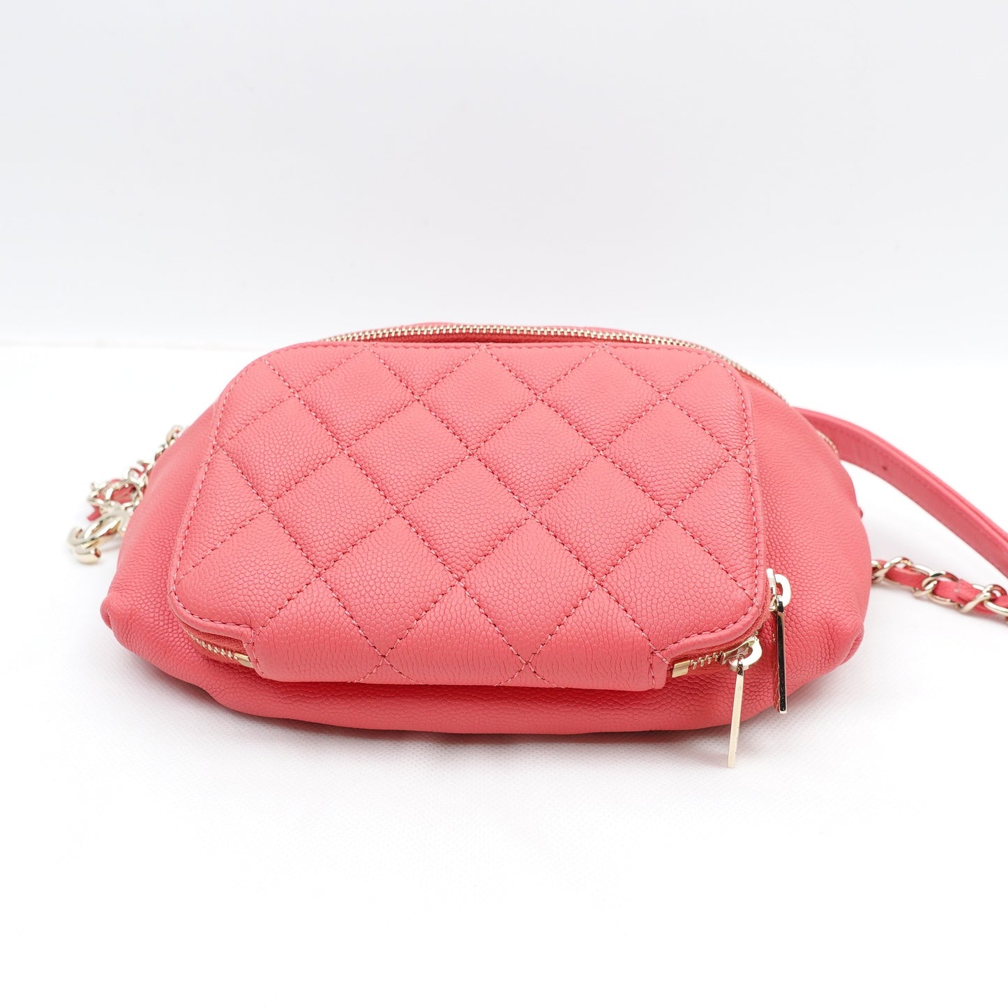 Pre-owned CHANEL Calfskin Belt Bags Pink Belt Bag T10293055