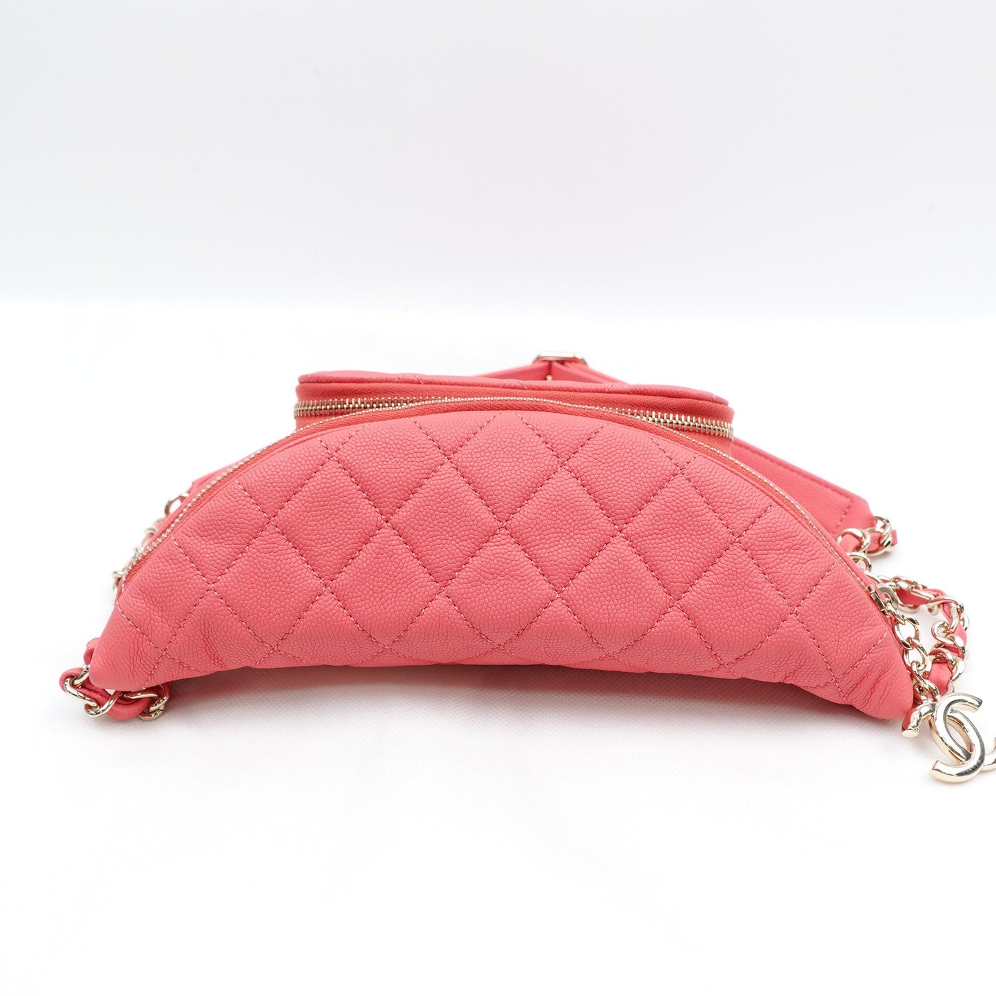 Pre-owned CHANEL Calfskin Belt Bags Pink Belt Bag T10293055