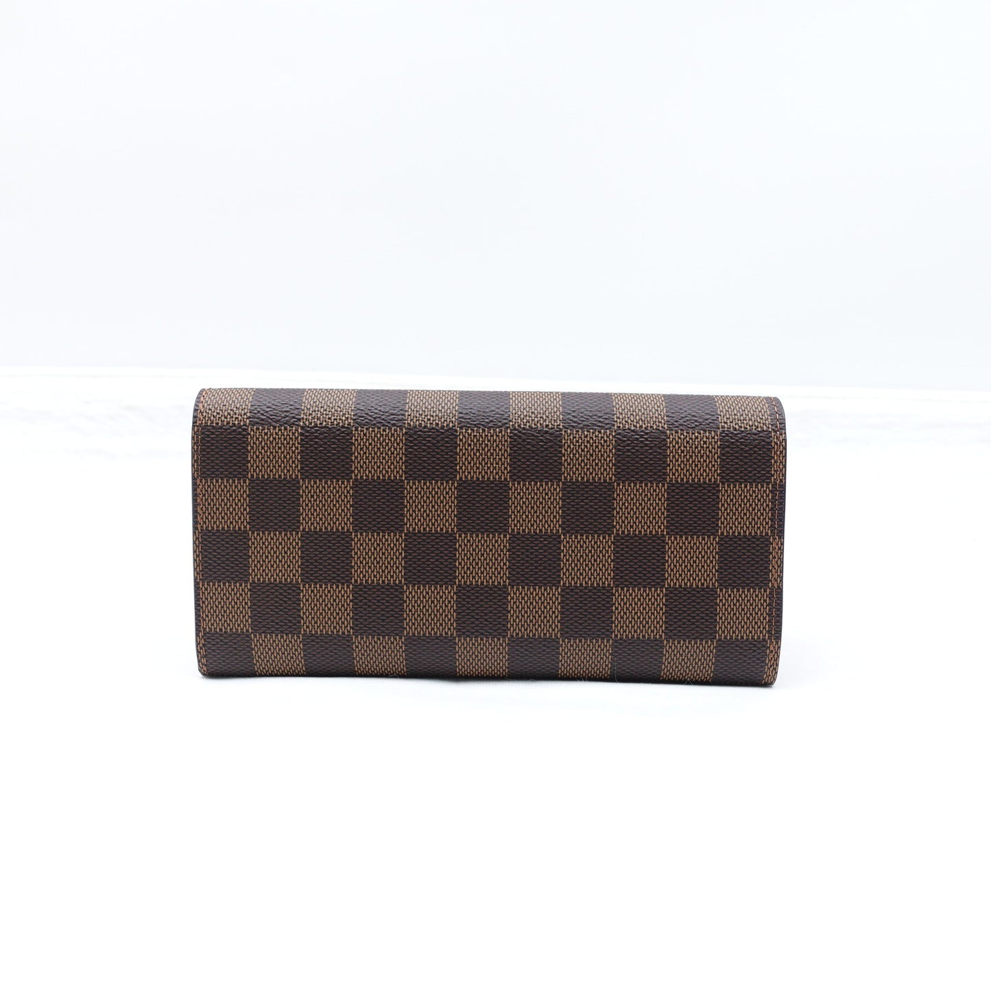 Pre-owned Louis Vuitton Emilie Damier Ebene Coated Canvas Wallet T10314483