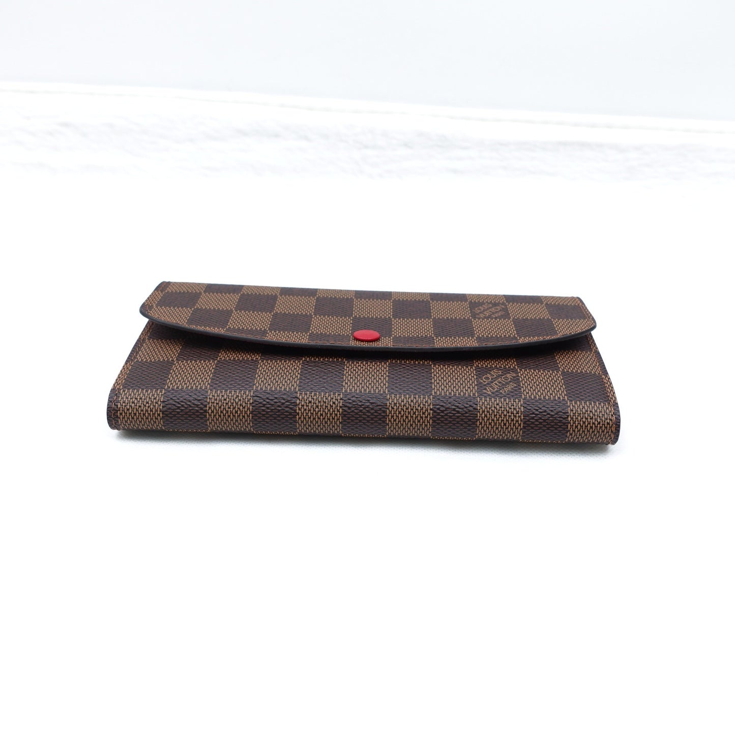 Pre-owned Louis Vuitton Emilie Damier Ebene Coated Canvas Wallet T10314483
