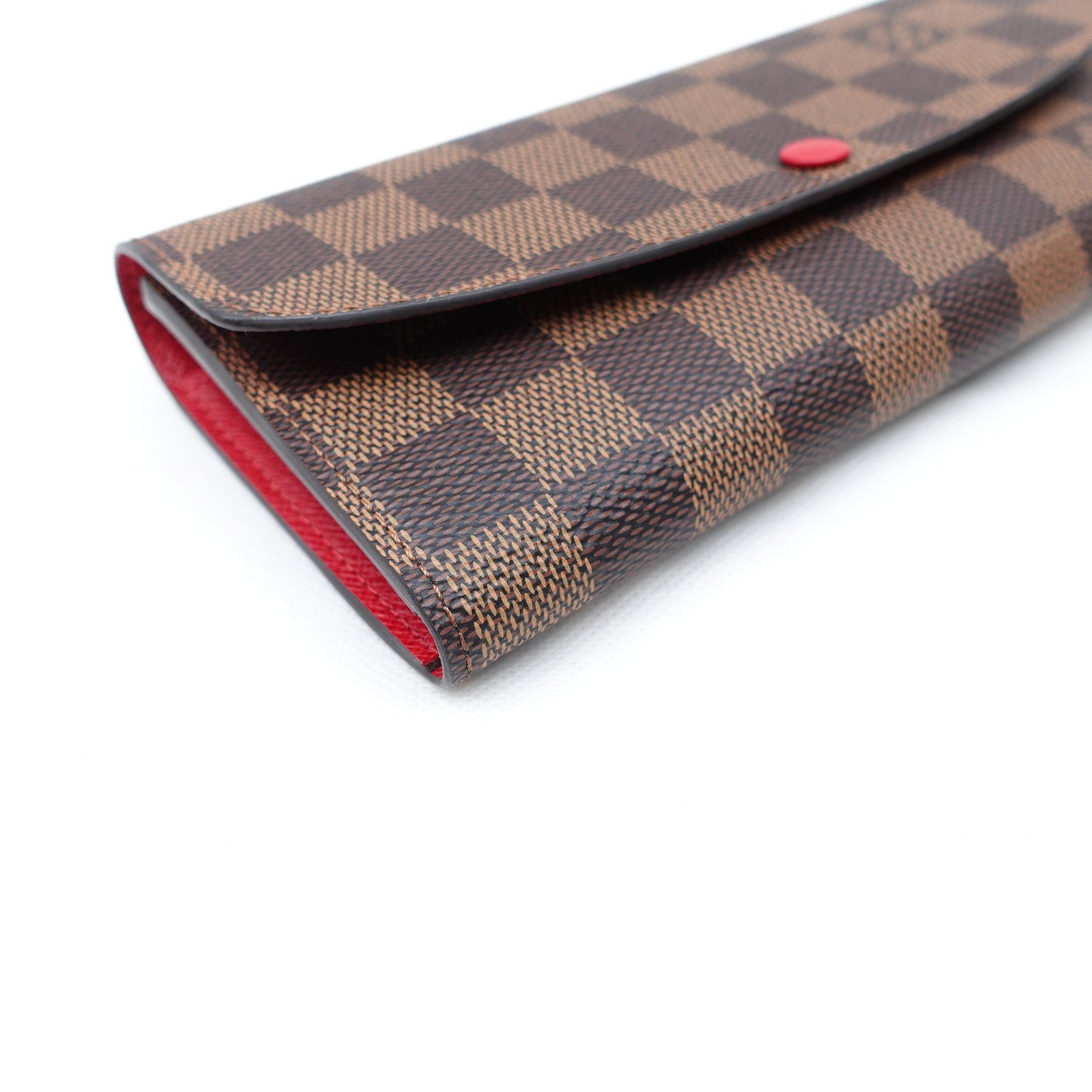 Pre-owned Louis Vuitton Emilie Damier Ebene Coated Canvas Wallet T10314483