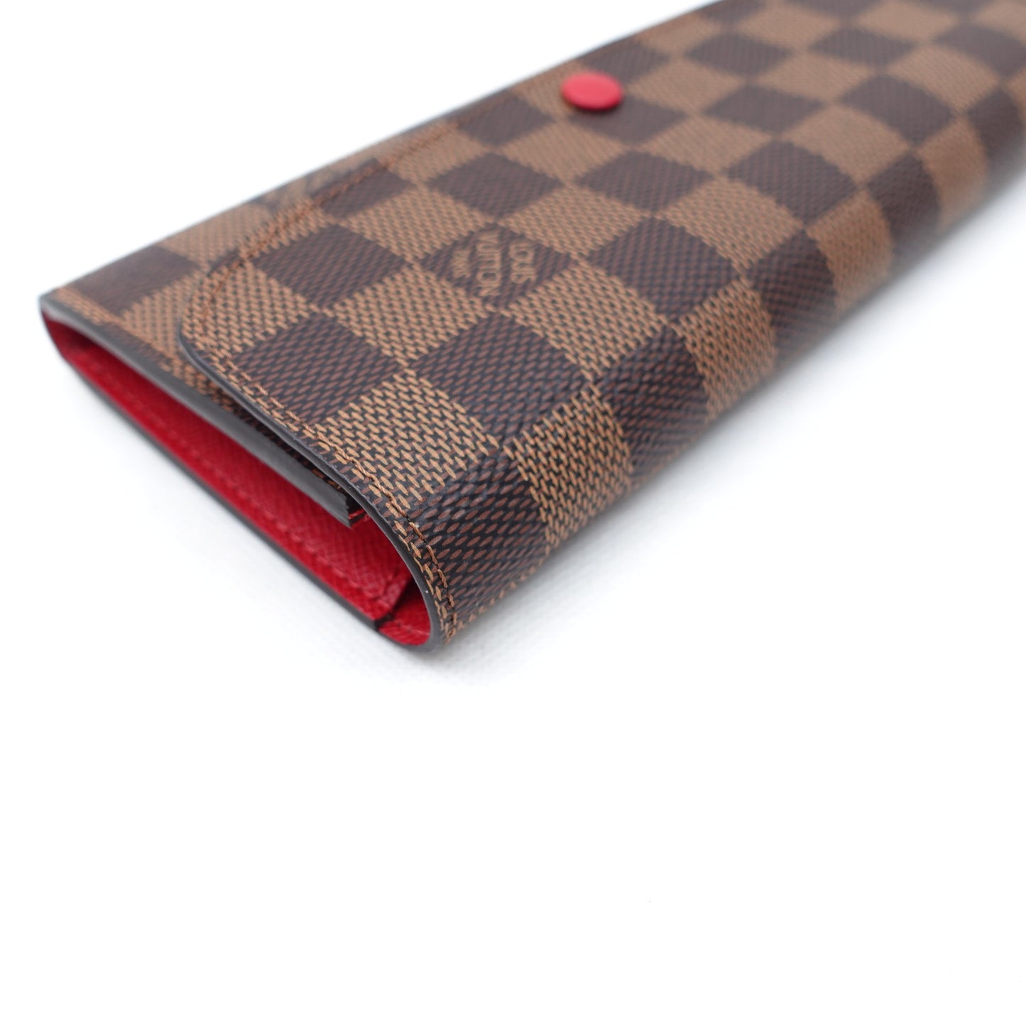 Pre-owned Louis Vuitton Emilie Damier Ebene Coated Canvas Wallet T10314483