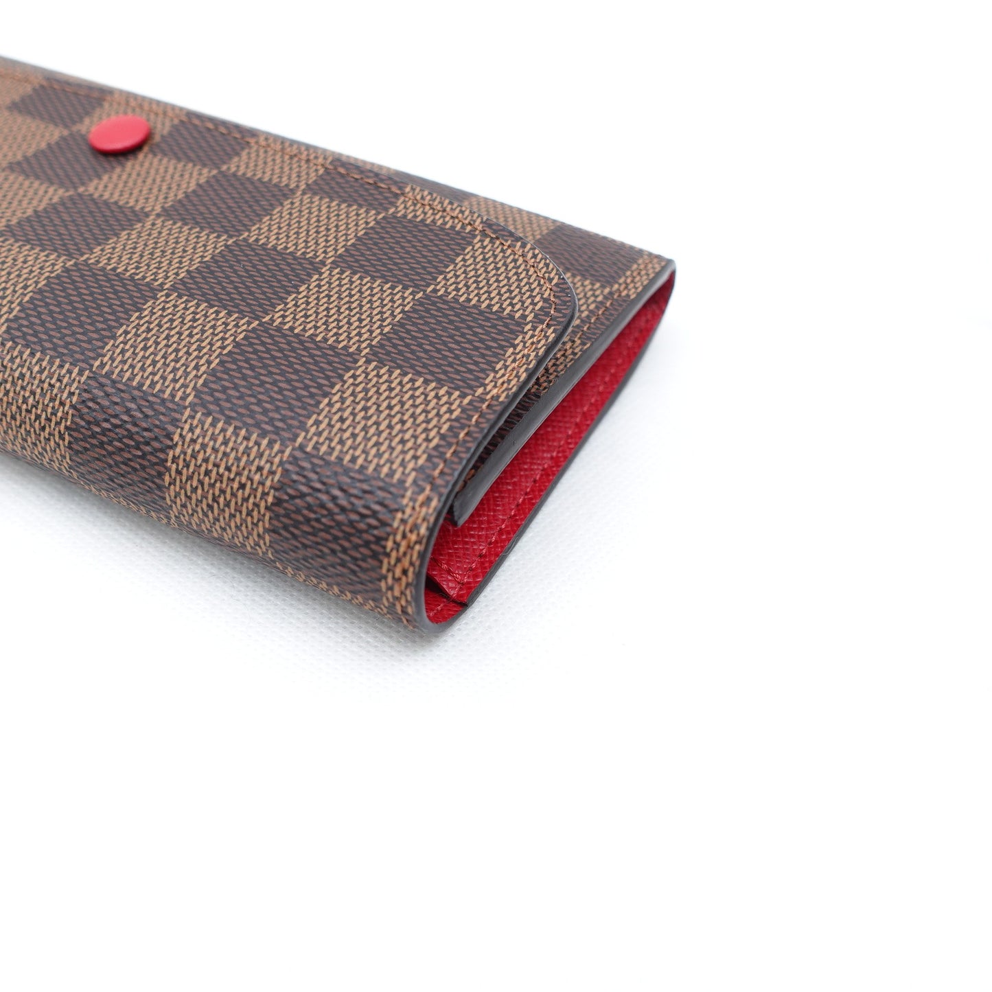 Pre-owned Louis Vuitton Emilie Damier Ebene Coated Canvas Wallet T10314483