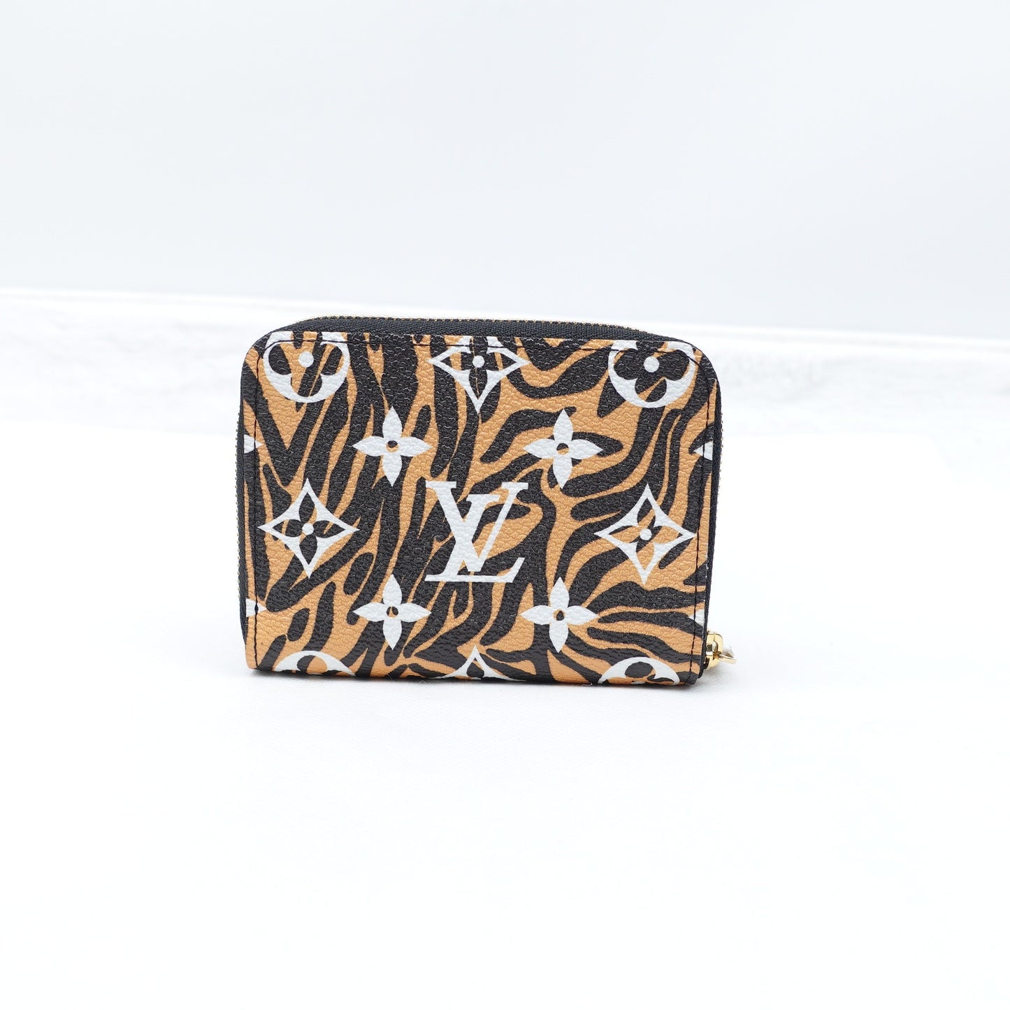 Pre-owned Louis Vuitton Portefeuille Secret Black&Brown Coated Canvas Wallet T10314487