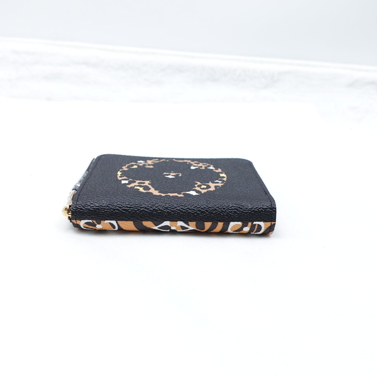 Pre-owned Louis Vuitton Portefeuille Secret Black&Brown Coated Canvas Wallet T10314487