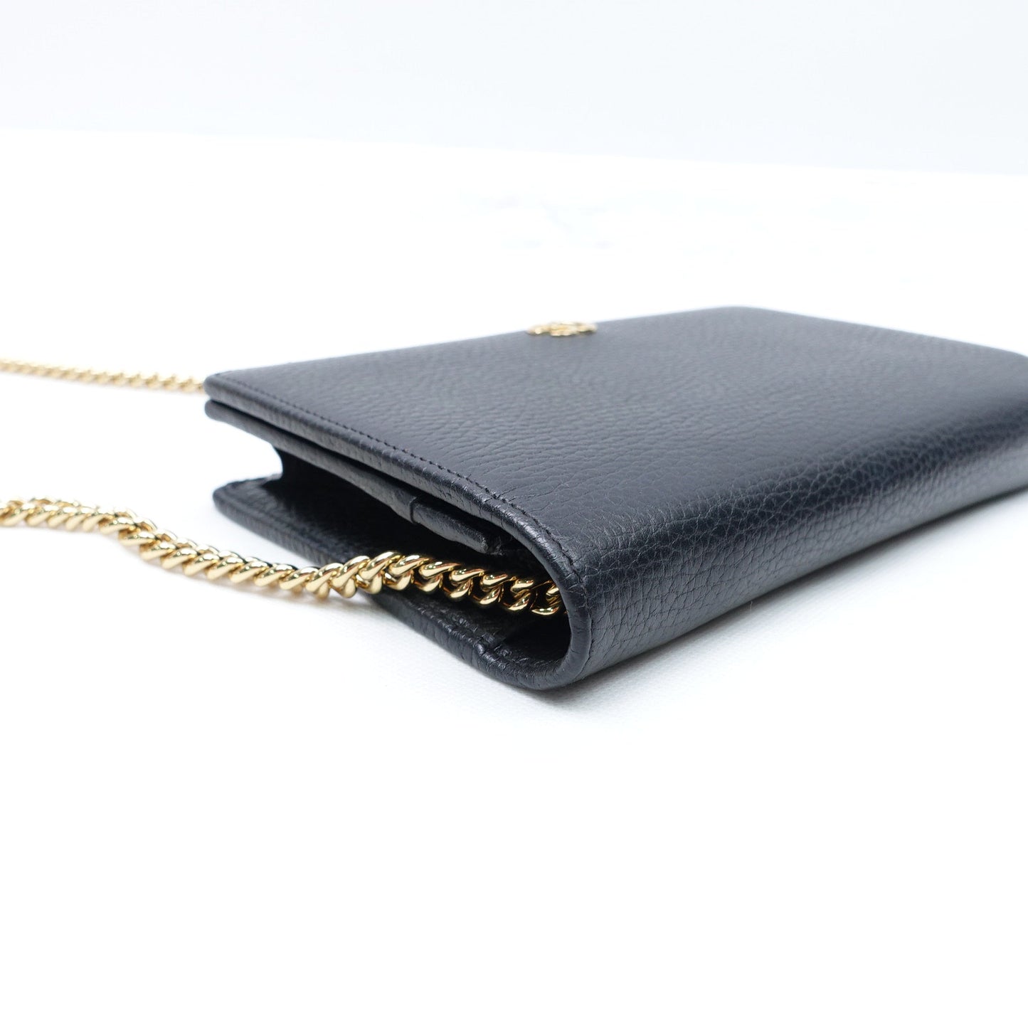 Pre-owned Gucci WOC Black Calfskin Crossbody Bag