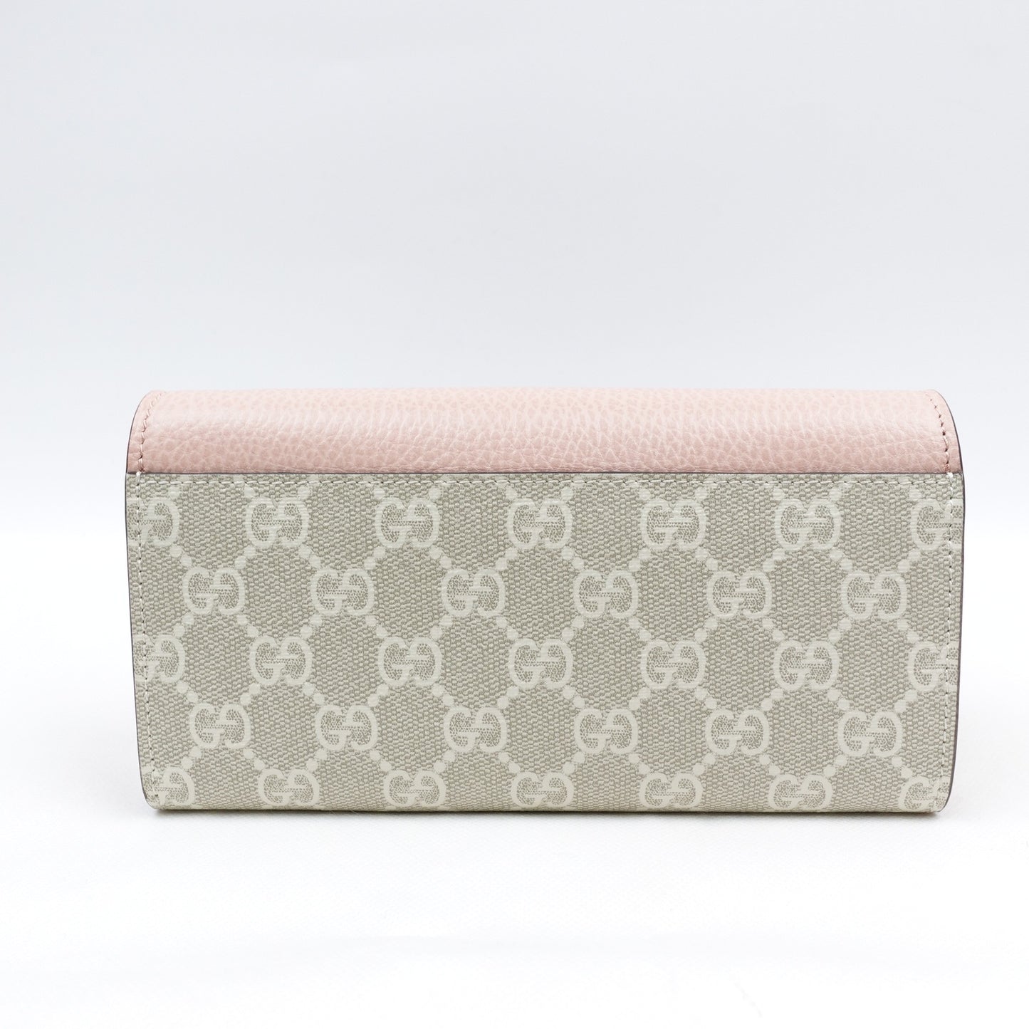 Pre-owned Gucci GG Marmont Pink Calfskin&Coated Canvas Shoulde Bag