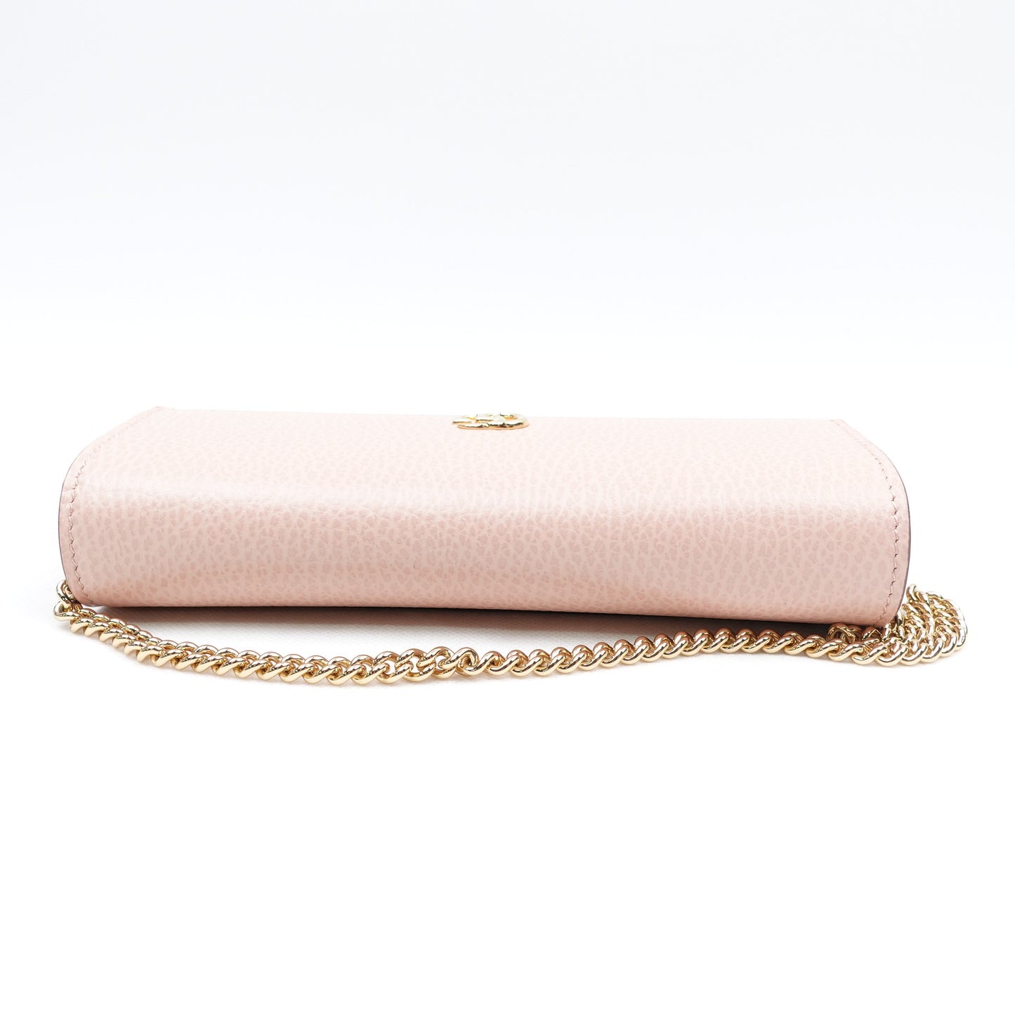 Pre-owned Gucci GG Marmont Pink Calfskin&Coated Canvas Shoulde Bag