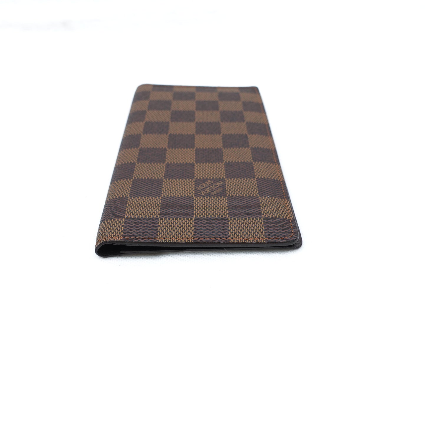 Pre-Owned Louis Vuitton Brazza Damier Ebene Coated Canvas Long Wallet