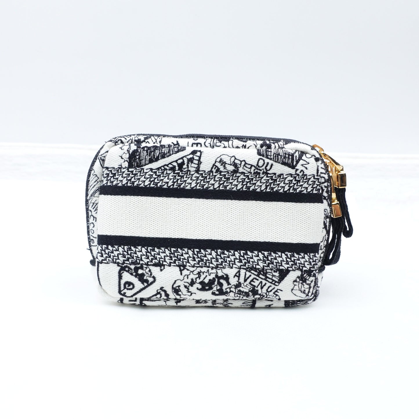 Pre-owned Dior Black&White Canvas Clutch