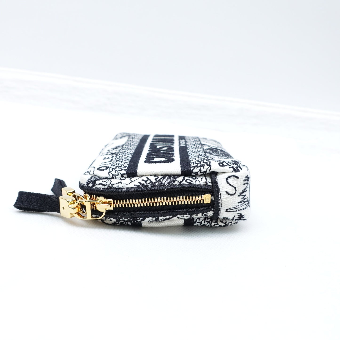 Pre-owned Dior Black&White Canvas Clutch