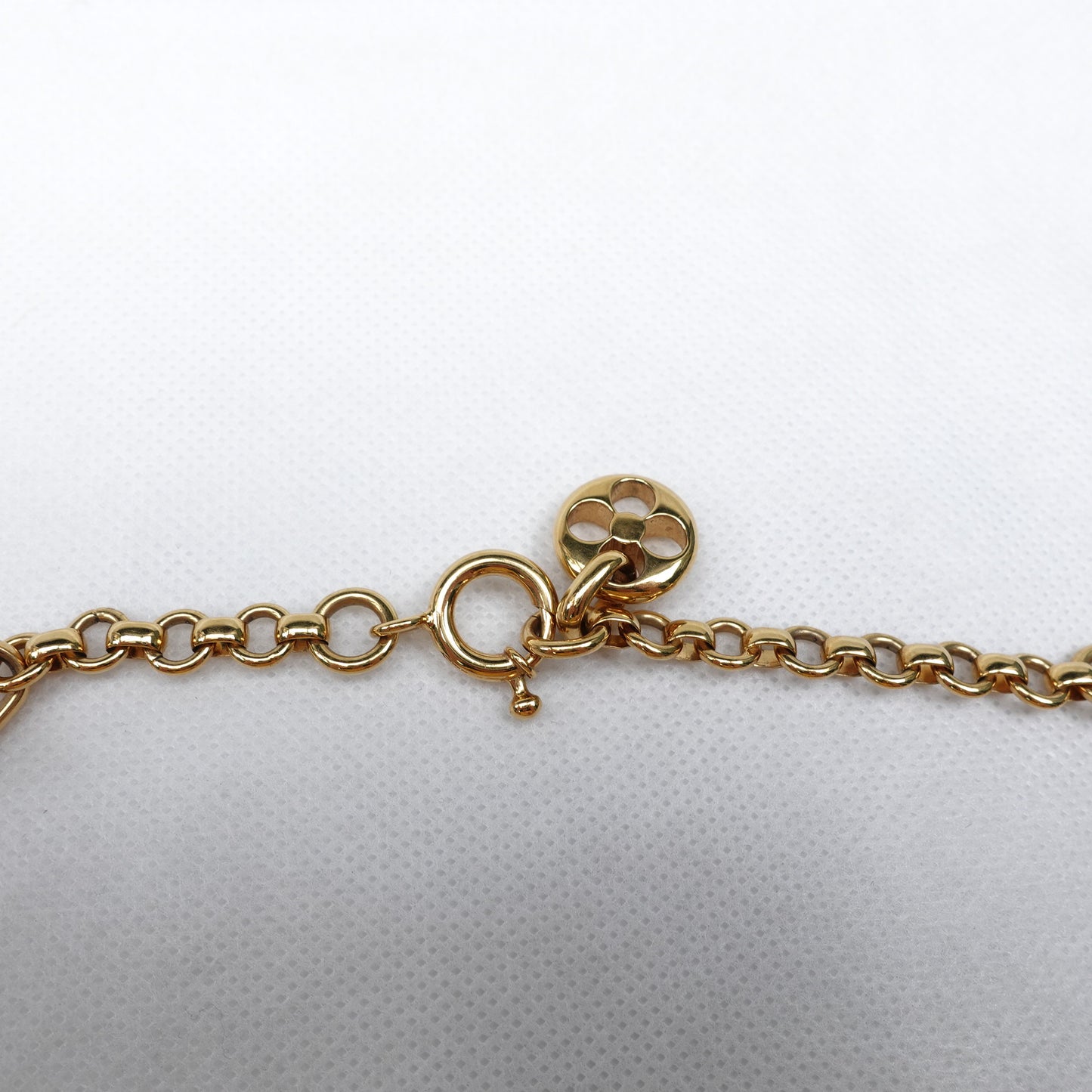 Pre-Owned Louis Vuitton Crazy In Lock Gold Tone Necklace