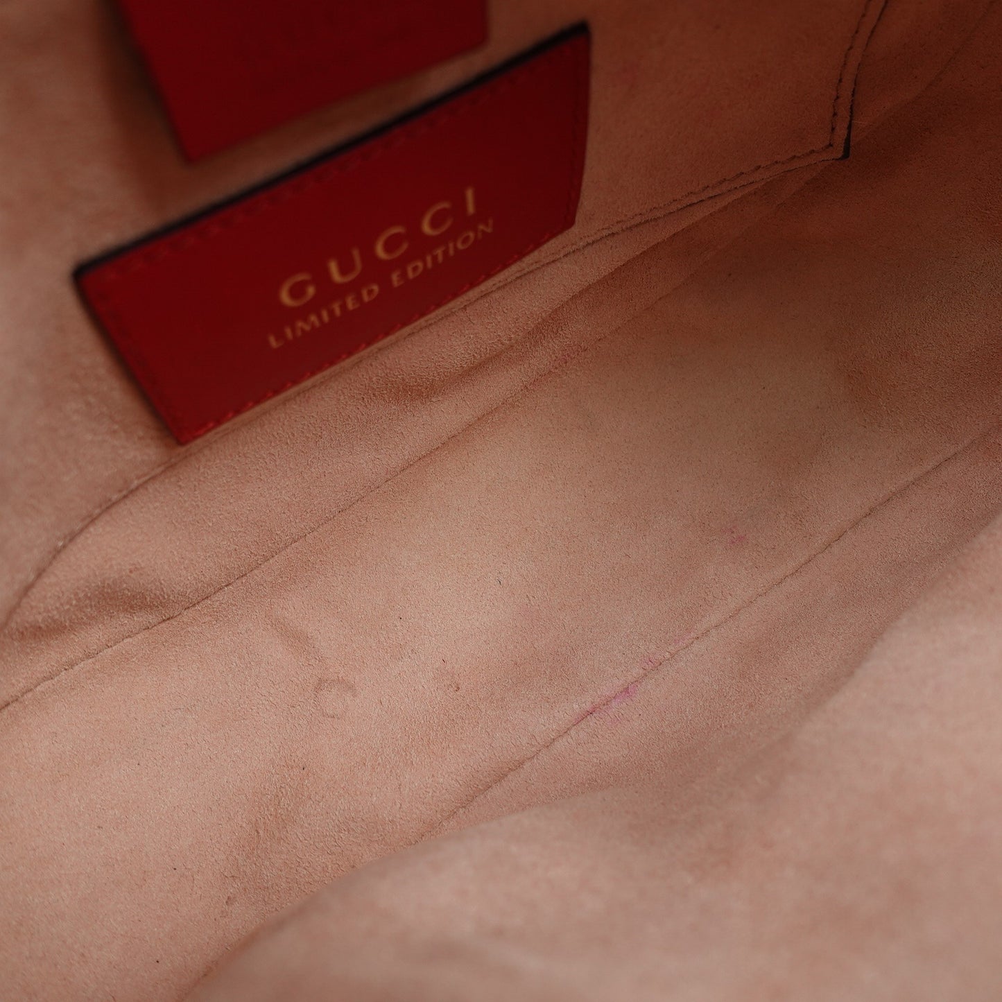 Pre-owned Gucci Monogram&Red Coated Canvas Camera Bag