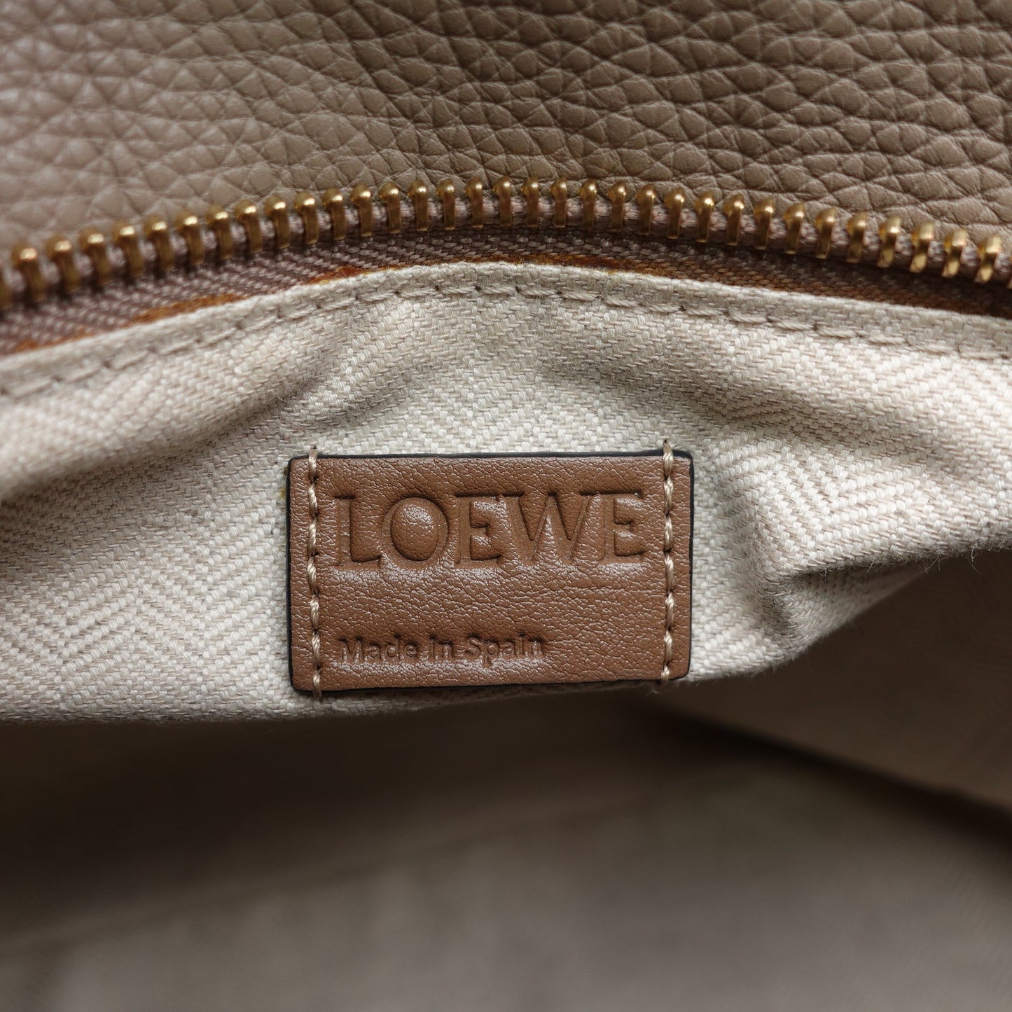 Pre-owned Loewe Puzzle Small Grey Calfskin Shoulder Bag