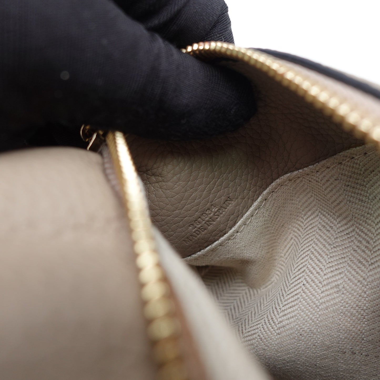 Pre-owned Loewe Puzzle Small Grey Calfskin Shoulder Bag