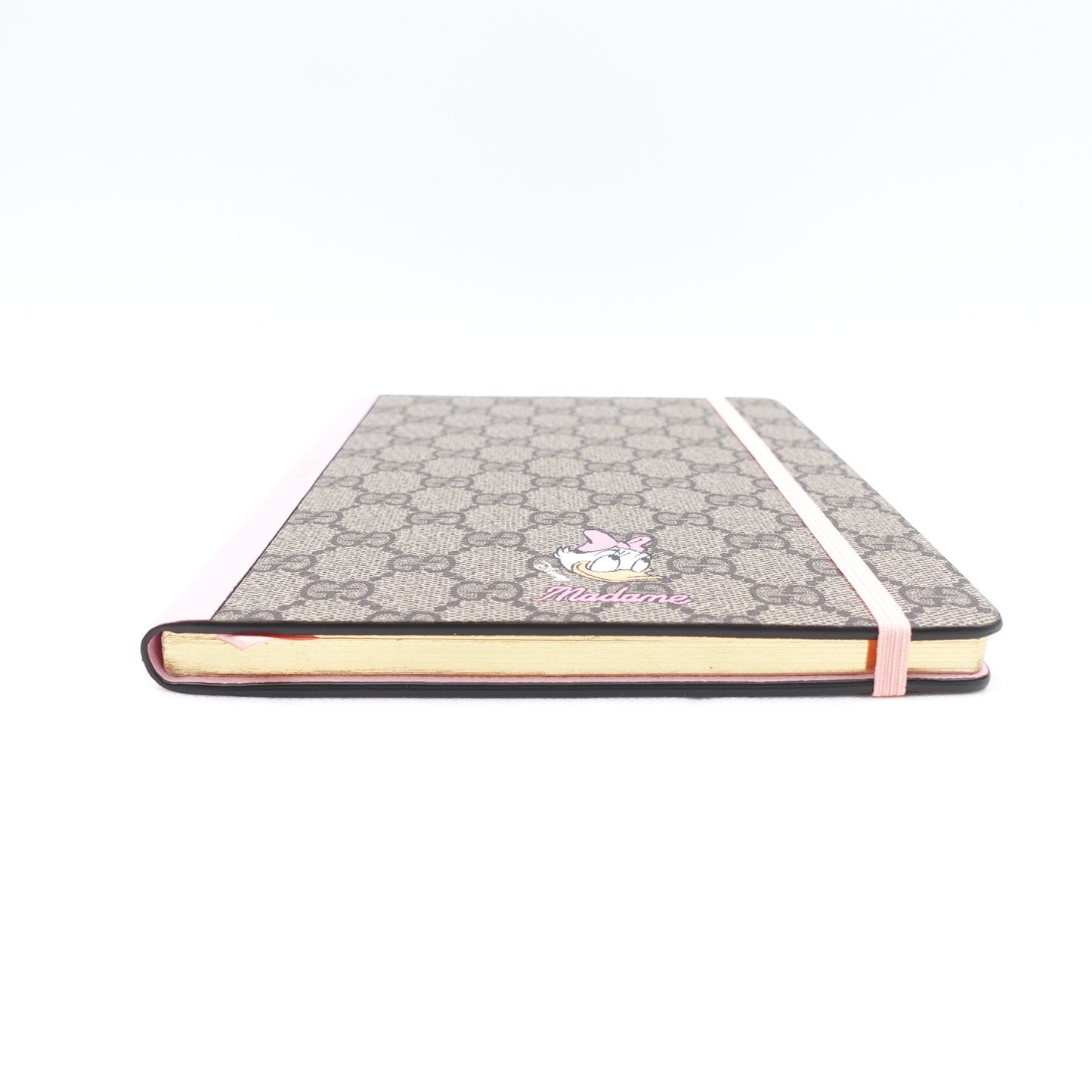 Pre-owned Gucci Disney Monogram & Pink Coated Canvas Notebook