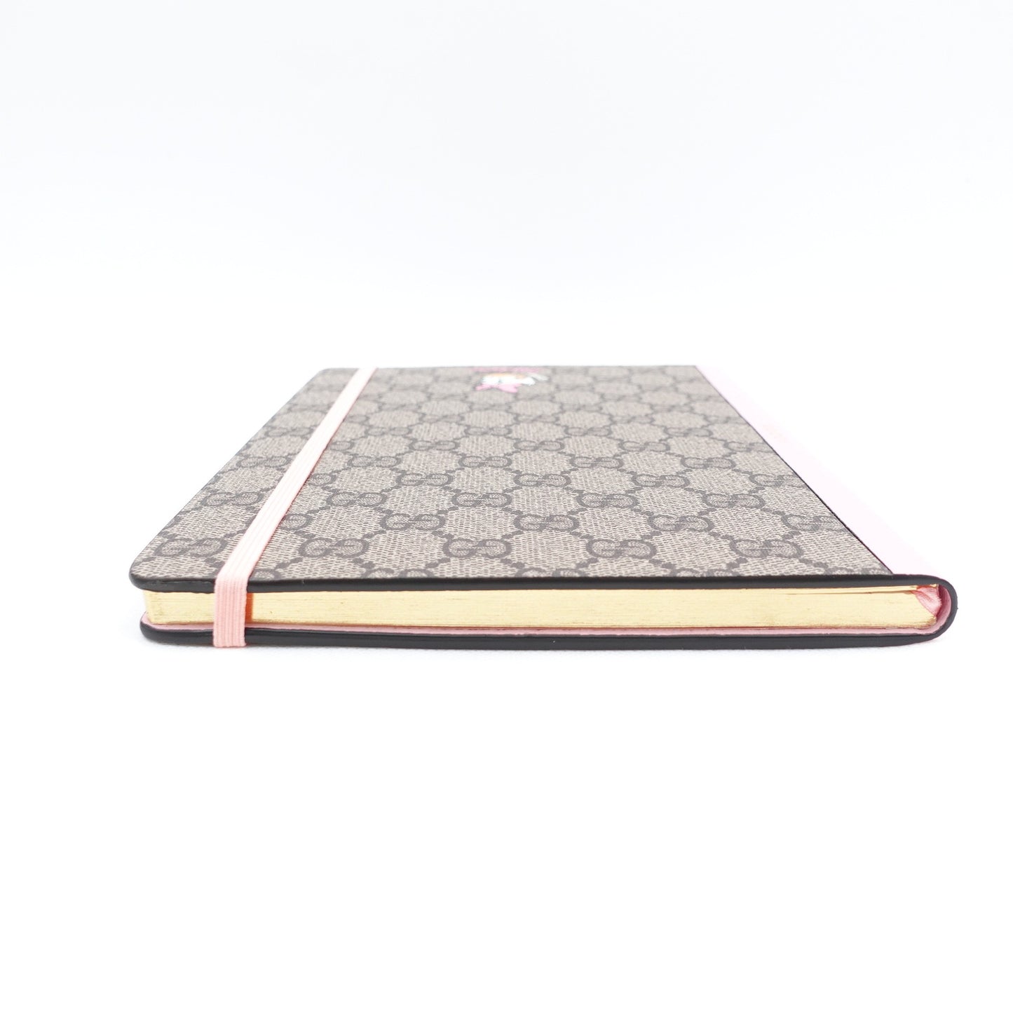 Pre-owned Gucci Disney Monogram & Pink Coated Canvas Notebook